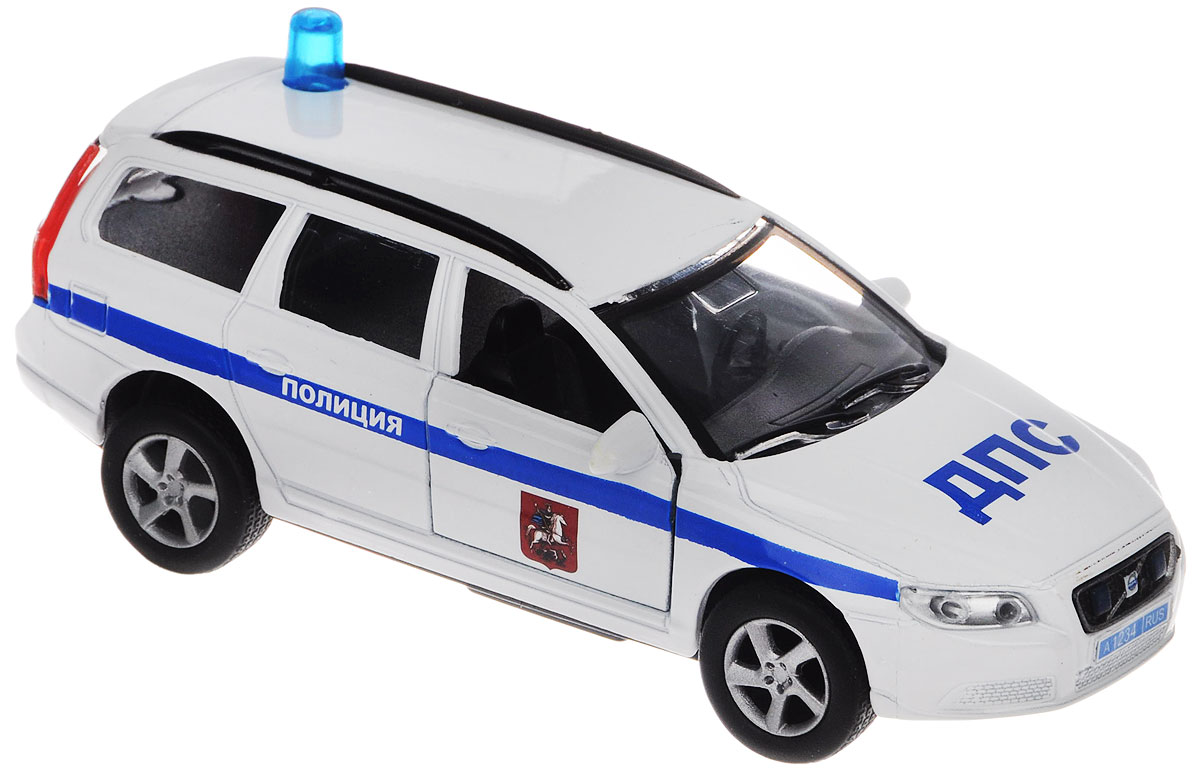 Пламенный мотор Машинка инерционная Volvo ДПС87496 Пламенный мотор Машинка инерционная Volvo ДПС87496Машинка инерционная Пламенный мотор Volvo. ДПС - реалистично смоделированная игрушка для маленьких автолюбителей. Игрушка с инерционным механизмом: стоит только откатить машинку назад, а затем отпустить - она поедет вперед. У машины открываются передние двери. Она обладает световыми и звуковыми эффектами. Выполнена из качественных материалов, которые не вредят здоровью ребенка. Масштаб 1:32. Рекомендуется докупить 3 батарейки типа LR41 (товар комплектуется демонстрационными).