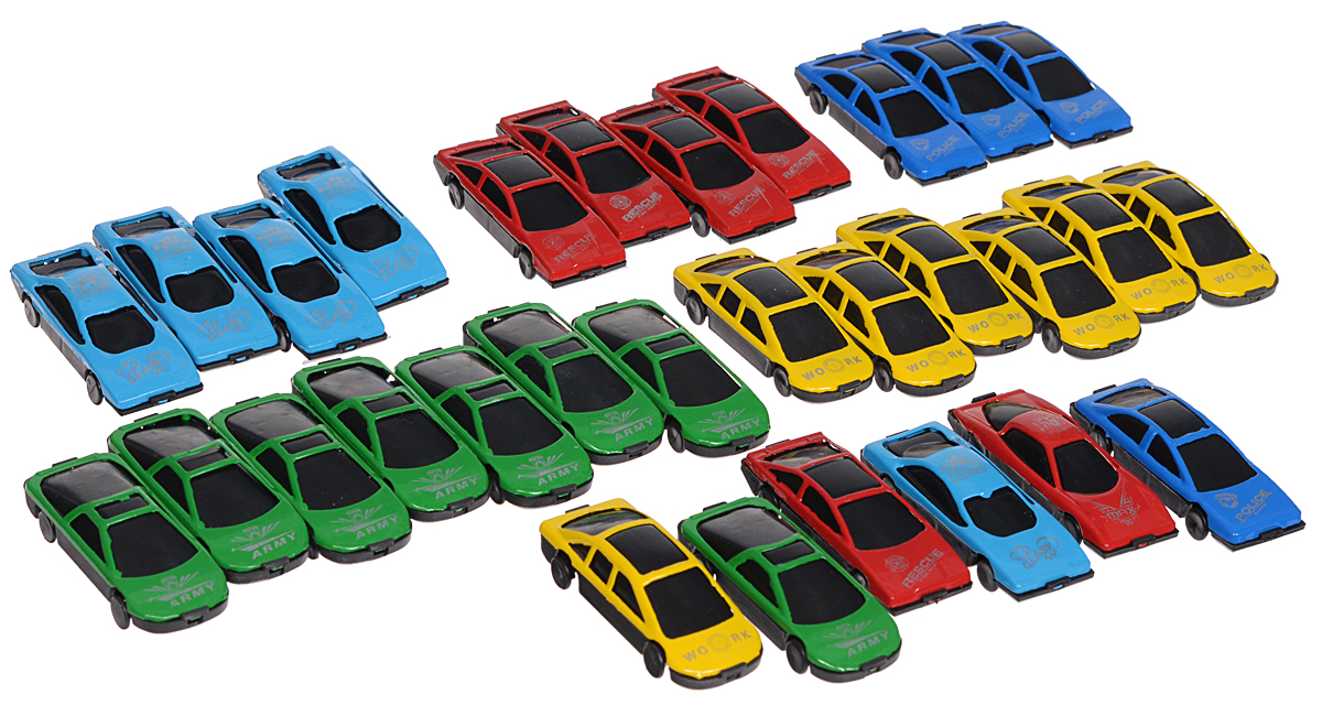 S+S Toys Набор машинок Auto World658659/BA-1330 S+S Toys Набор машинок Auto World658659/BA-1330Набор машинок Auto World приведет в восторг любого мальчишку! В наборе 30 маленьких машинок разного цвета и дизайна. Корпус моделей выполнен из прочного безопасного пластика. Колесики машинок вращаются. В наборе машинки желтого, зеленого, красного, синего и голубого цвета. Ваш ребенок будет часами играть с машинками, придумывая различные истории и ролевые игры. С таким количеством машинок можно играть как одному, так и в компании друзей. Игровой набор Auto World поможет обеспечить увлекательный досуг и не позволит мальчишкам скучать. Порадуйте своего малыша такой интересной игрушкой!