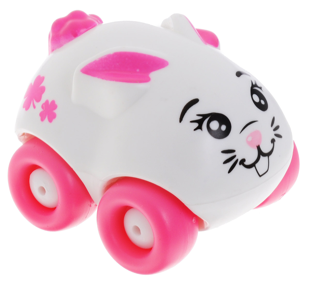 Машинка Smoby Animal Planet: Зайчик, цвет: белый, розовый211349_зайчик, белый Машинка Smoby Animal Planet: Зайчик, цвет: белый, розовый211349_зайчик, белыйМашинка Smoby Animal Planet: Зайчик привлечет внимание вашего ребенка и не позволит ему скучать. Машинка оформлена очаровательной мордочкой кролика, а также дополнена двумя длинными ушками и небольшим хвостиком. Колесики машинки вращаются. Игрушка выполнены из прочного пластика и не имеют острых граней, что делает их безопасными для игры. Игры с такой машинкой развивают концентрацию внимания, координацию движений, мелкую и крупную моторику, цветовое восприятие и воображение. Малыш будет часами играть с машинкой-зверюшкой, придумывая разные истории. Порадуйте своего ребенка таким замечательным подарком!