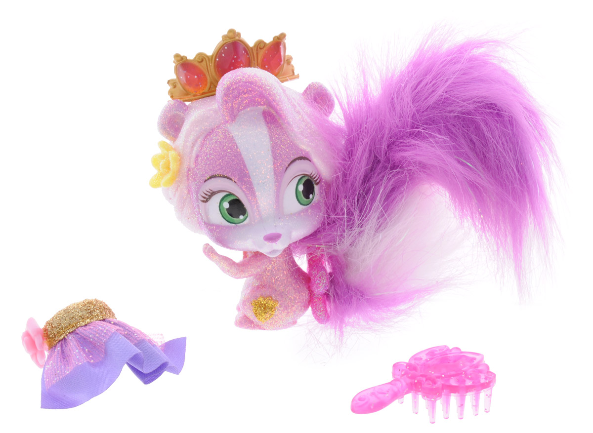 Disney Princess Фигурка Скунс Полянка22088 Disney Princess Фигурка Скунс Полянка22088Фигурка Disney Princess Скунс Полянка обязательно понравится вашей малышке. Симпатичный скунс, питомец Рапунцель, обожает прихорашиваться. У Полянки яркий пушистый хвостик, который можно расчесать и уложить с помощью расчески, которая входит в набор. Большие зеленые глазки питомца очень выразительны, а тело покрыто блестками. Питомец не обделен украшениями: на голове у него красуется изящная корона, а на шее - медальон. В наборе с питомцем имеется модная сияющая юбочка. Игры с такой фигуркой способствуют эмоциональному развитию, помогают формировать воображение, чувство ответственности и заботы. Великолепное качество исполнения делает эту игрушку чудесным подарком к любому празднику. В комплекте цветная обзорная брошюра.