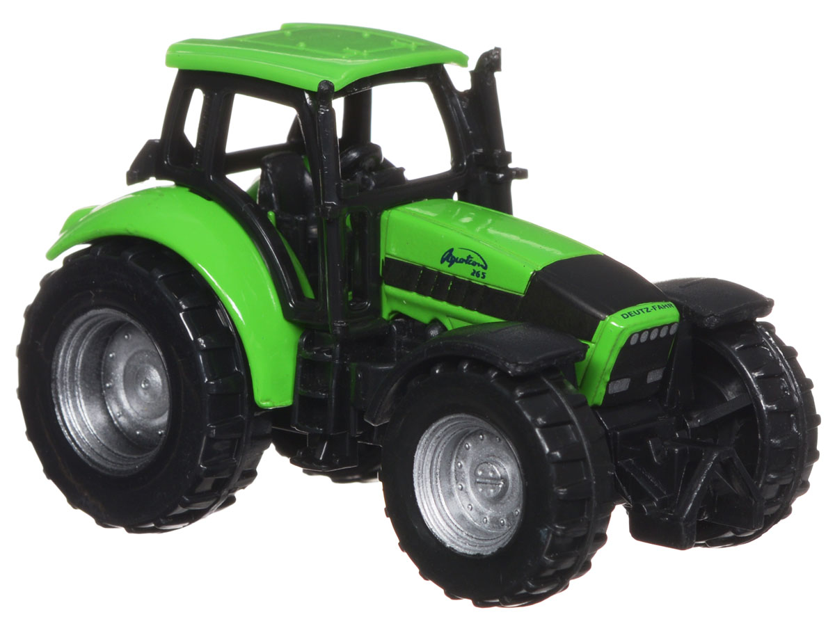 Siku Трактор Deutz-Fahr Agrotron0859 Siku Трактор Deutz-Fahr Agrotron0859Трактор Deutz-Fahr Agrotron выполнен в виде копии настоящей сельскохозяйственной техники. Такая модель понравится не только ребенку, но и взрослому и приятно удивит высочайшим качеством исполнения. Корпус трактора выполнен из металла, пластиковые колеса вращаются. Модель отличается великолепным качеством исполнения и детальной проработкой, она станет интересной игрушкой для ребенка, интересующегося автотехникой.