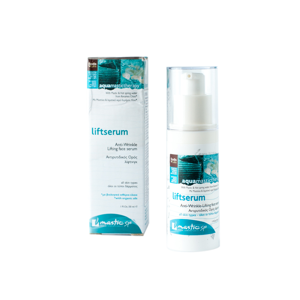 Mastic Spa Сыворотка для лица Liftserum; 30 млMS-1-05-05 Mastic Spa Сыворотка для лица Liftserum; 30 млMS-1-05-05Для всех типов кожи. Возраст 50+ Моментально действующая питательная сыворотка, основанная на комплексе мастики, витамина Е и термальной воды. Она работает в глубоких слоях эпидермиса, улучшая процесс разглаживания морщин и омоложения кожи. Благодаря использованию этой сыворотки кожа подтягивается, восстанавливается чёткий овал лица – достигается лифтинг-эффект. Масло ореха макадамия в сочетании с целебной водой активно увлажняет ткани клеток и усиливает нити коллагена. Масла розмарина, жожоба, чайного дерева и рисовых отрубей выравнивают цвет кожи и невероятно смягчают её.