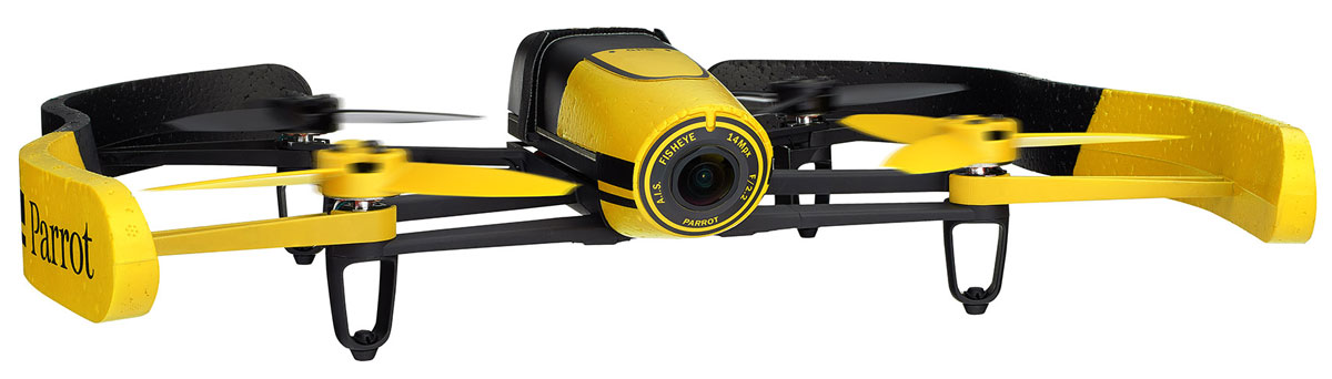 Parrot Квадрокоптер на радиоуправлении Bebop Drone цвет желтыйPF722008 Parrot Квадрокоптер на радиоуправлении Bebop Drone цвет желтыйPF722008Благодаря своему малому весу (400 г) и конструкции из ABS-пластика, усиленного стекловолокном, квадрокоптер Bebop Drone от Parrot отличается одновременно прочностью и безопасностью. В случае удара система отдает команду автоматической остановки движения винта, а при необходимости экстренной посадки режим Аварийная посадка позволяет немедленно приземлить квадрокоптер. Наконец, входящий в комплект балансир из ПФО гарантирует стабильность траектории полета в помещении. Квадрокоптер Bebop от Parrot обладает беспрецендентными возможностями, не имевшими до сих пор аналогов среди характеристик игровых дронов: бортовой компьютер Parrot Bebop мощностью в 8 раз выше по сравнению с компьютером Parrot AR.Drone 2.0. Двухъядерный процессор Parrot P7 для повышенной точности расчетов. Четырехъядерный графический процессор. Внутренняя флэш-память емкостью до 8 ГБ. Вся конструкция держится на магниевой основе, выполняющей функции электромагнитного экранирования и...