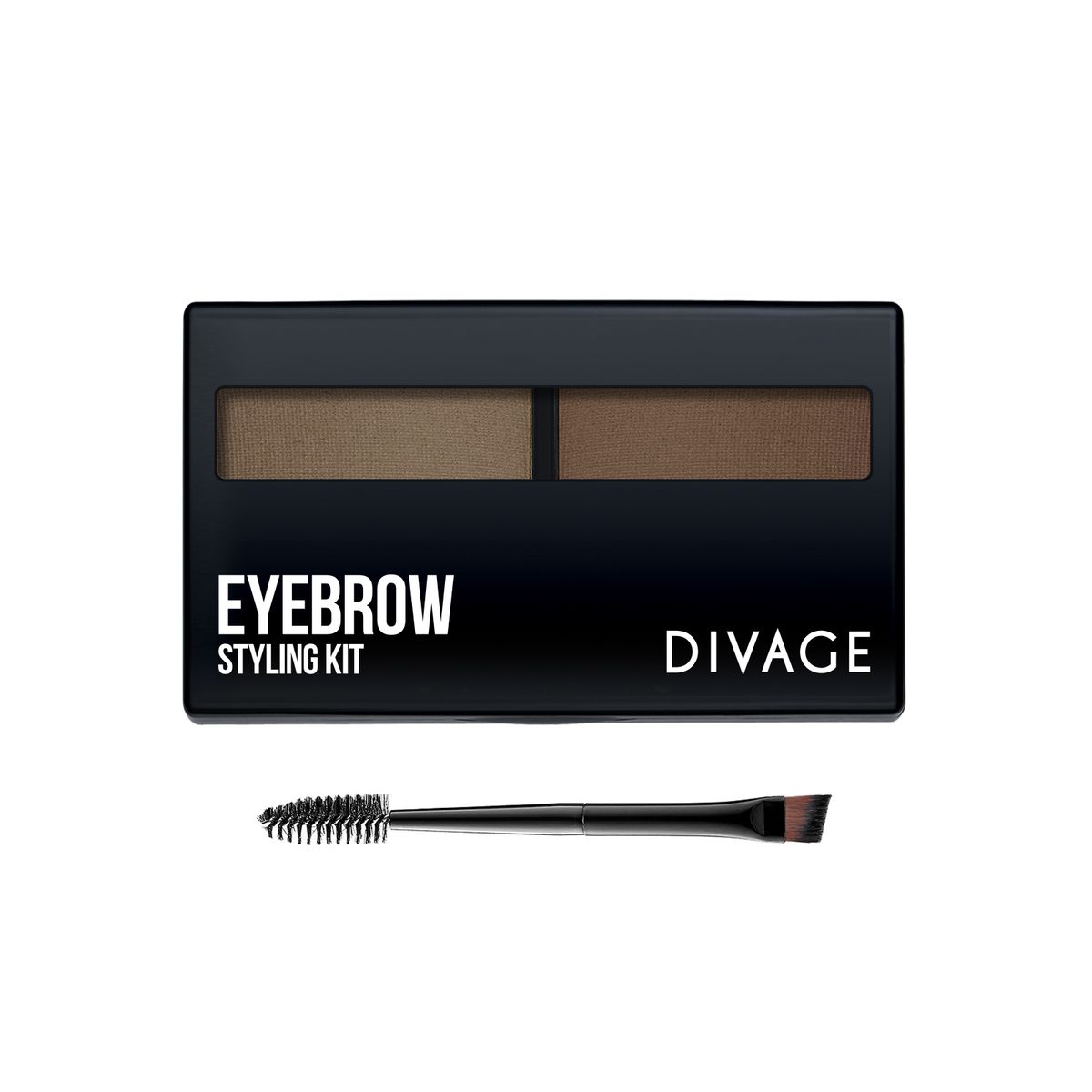 DIVAGE Набор для моделирования бровей EYEBROW styling kit, тон № 01, 6гDannaES01 DIVAGE Набор для моделирования бровей EYEBROW styling kit, тон № 01, 6гDannaES01Идеальные, естественные и густые брови – один из главных трендов в макияже. Для создания натуральных широко очерченных бровей используй новые компактные тени «EYEBROW STYLING KIT» от DIVAGE, представленные в двух оттенках. Специальная скошенная кисть, входящая в набор, поможет легко нанести тени и идеально прорисовать линию бровей, а расческа придает волоскам единое направление и ухоженный вид.