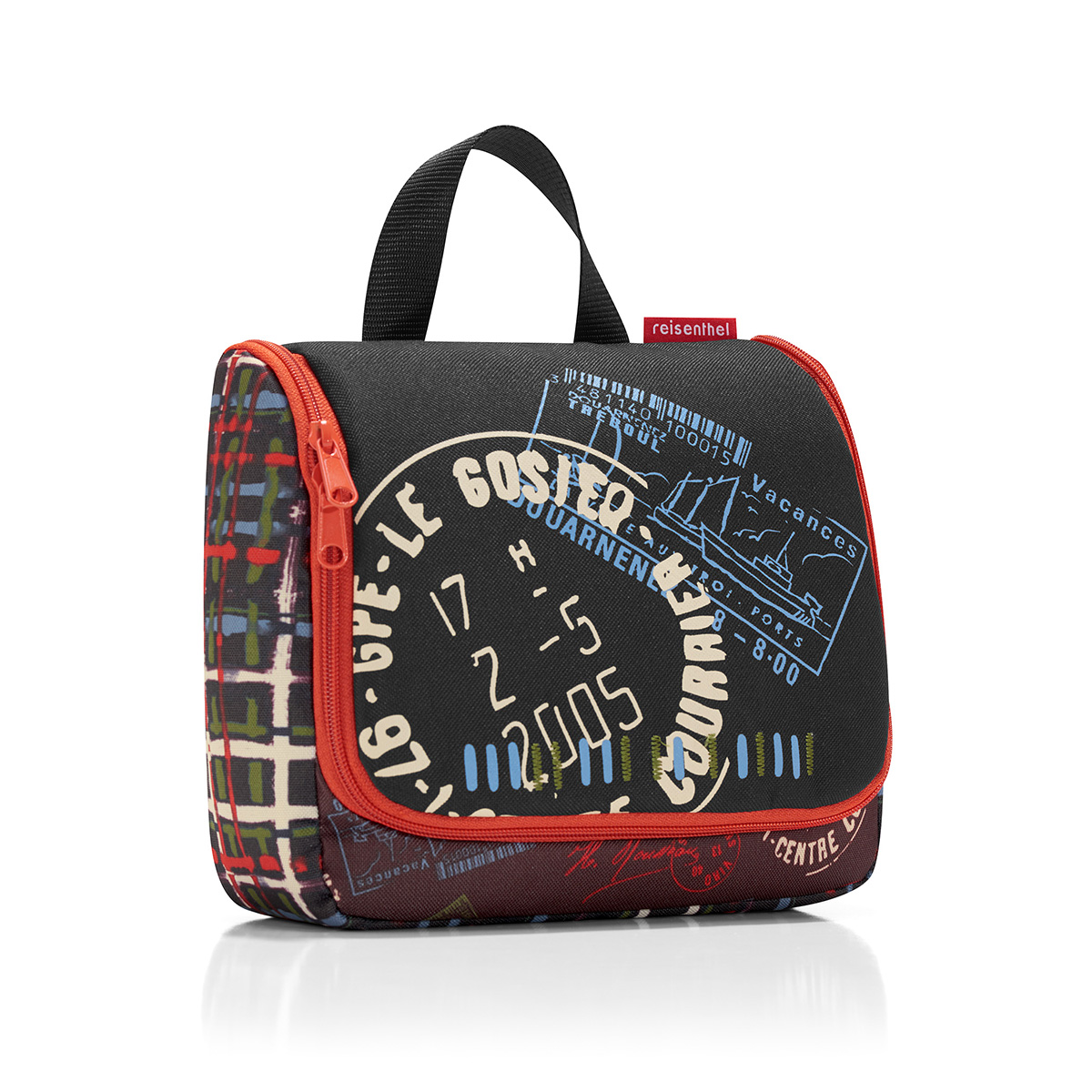 Несессер женский Reisenthel Toiletbag, цвет: мультицвет. WH7037WH7037 Несессер женский Reisenthel Toiletbag, цвет: мультицвет. WH7037WH7037Стильный несессер Reisenthel Toiletbag выполнен из полиэстера и оформлен ярким принтом. Изделие содержит одно основное отделение, которое закрывается клапаном на молнию с двумя бегунками. Внутри расположены: четыре накладных сетчатых кармана для личных принадлежностей и эластичный фиксатор. На внутренней стороне клапана расположены: врезной карман на молнии, накладной карман на молнии с сетчатой вставкой, зеркало, которое фиксируется на липучку, и вместительный потайной карман. Клапан дополнен металлическим крючком для подвешивания. Несессер оснащен удобной ручкой. Стильный несессер Reisenthel Toiletbag станет практичным аксессуаром, который идеально дополнит ваш образ.