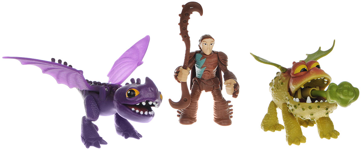 Dragons Игровой набор Valka & Baby Gronckle & Scuttleclaw66594_20070007 Dragons Игровой набор Valka & Baby Gronckle & Scuttleclaw66594_20070007Игровой набор Dragons Valka & Baby Gronckle & Scuttleclaw обязательно понравится вашему ребенку. Он включает фигурку героя и двух дракончиков. В комплекте имеется оружие для фигурки человечка и стрела, которую метает из открытой пасти дракончик Плевака. Фигурки героя и драконов выполнены из прочного пластика и устойчивы к повреждениям. Порадуйте вашего ребенка таким замечательным подарком!