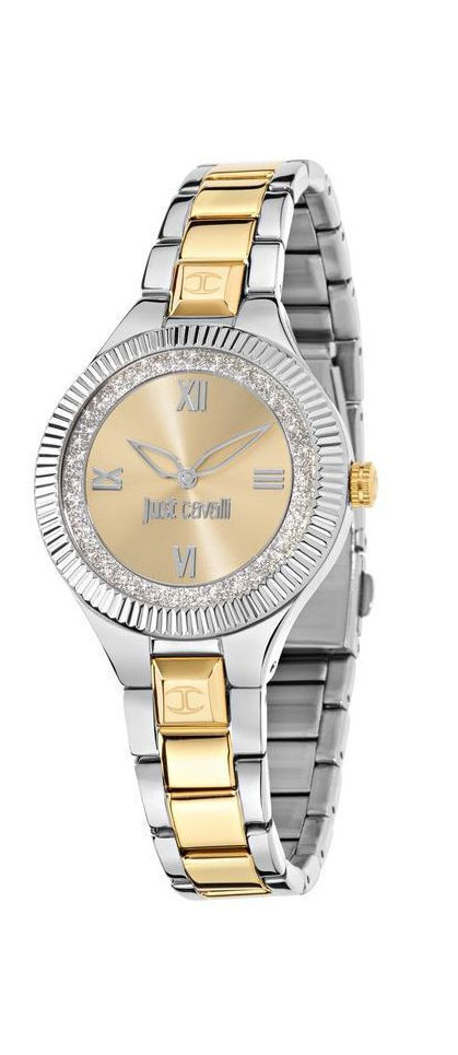 Часы наручные женские Just Cavalli Just indie, цвет: серебристый, золото. R7253215506R7253215506 Часы наручные женские Just Cavalli Just indie, цвет: серебристый, золото. R7253215506R7253215506ПВД покрытие золотом
