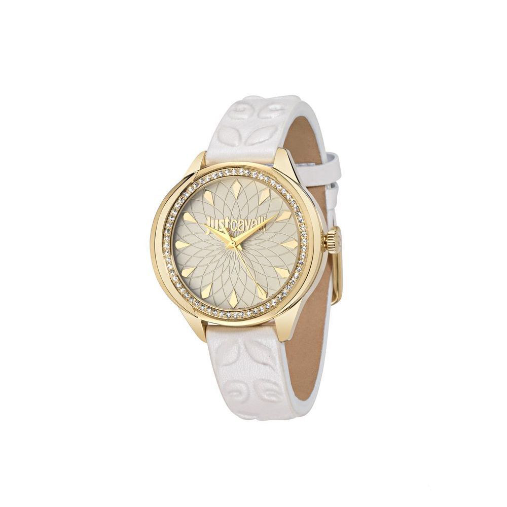 Часы наручные женские Just Cavalli JC01, цвет: белый. R7251571504R7251571504 Часы наручные женские Just Cavalli JC01, цвет: белый. R7251571504R7251571504стразы из стекла, ПВД покрытие золотом