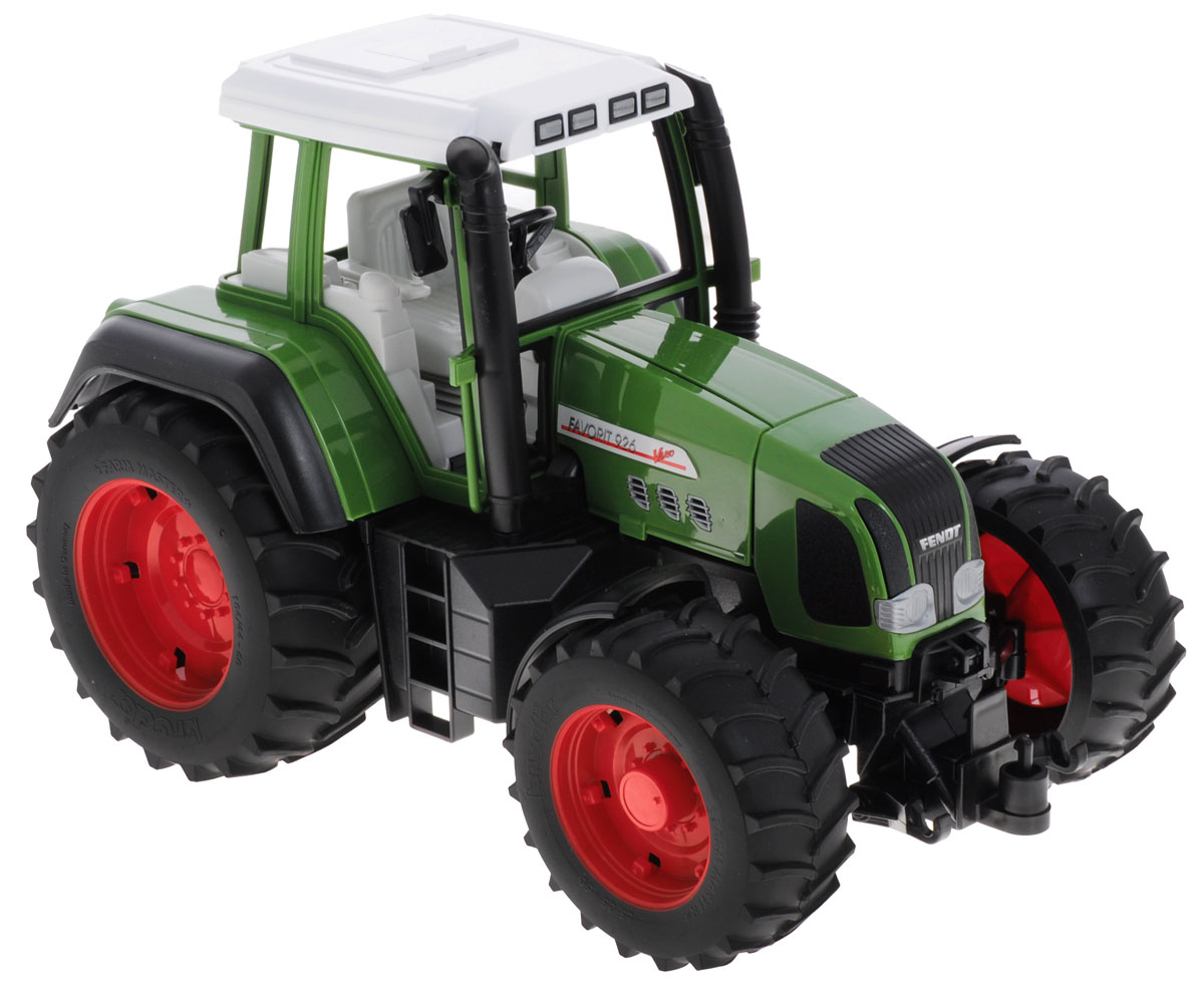Bruder Трактор Fendt Favorit 926 Vario02-060 Bruder Трактор Fendt Favorit 926 Vario02-060Трактор Bruder Fendt Favorit 926 Vario станет одной из любимых игрушек вашего ребенка! Модель выполнена из качественного и безопасного пластика. Кабина трактора не застеклена, оборудована вращающимся рулем, креслом и рычагом управления. При повороте руля колеса изменяют свое направление. Крупные колеса трактора резиновые с протекторами, что обеспечивает тихий ход машины и сохранность напольного покрытия. Игрушка выполнена в масштабе 1:16. Игра с такой техникой развивает у ребенка логическое мышление и воображение, мелкую моторику, зрительное восприятие и память.