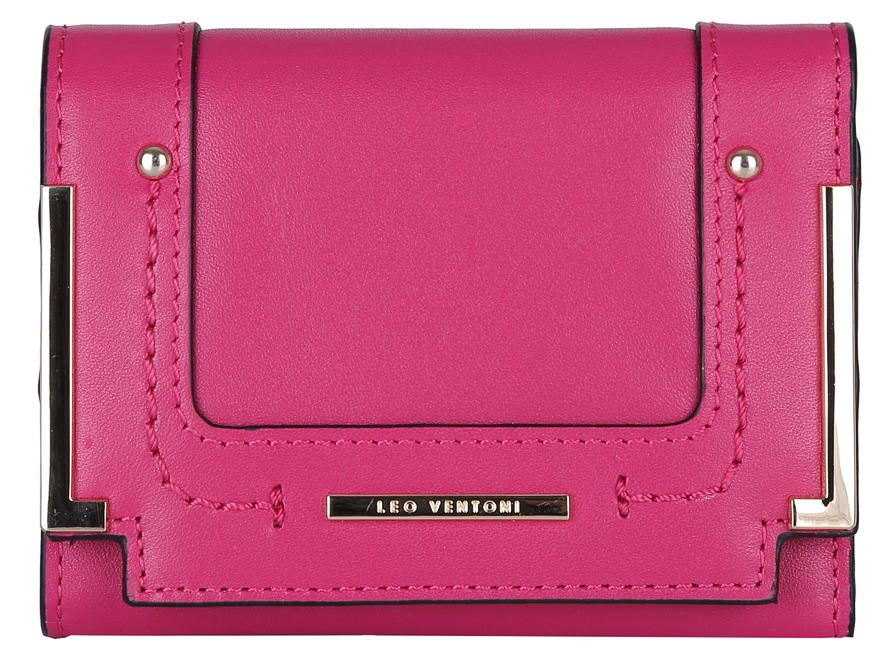 Кошелек женский Leo Ventoni, цвет: фуксия. L330891L330891 fuchsia/nero Кошелек женский Leo Ventoni, цвет: фуксия. L330891L330891 fuchsia/neroКошелек женский LEO VENTONI из натуральной кожи. Внутри: одно отделение для купюр, и 13 карманов для кредитных и дисконтных карт. Закрывается Кошелек клапаном на кнопке. Отделение для монет расположено на внешней стороне аксессуара и закрывается на пластиковую молнию. Фурнитура - золото.