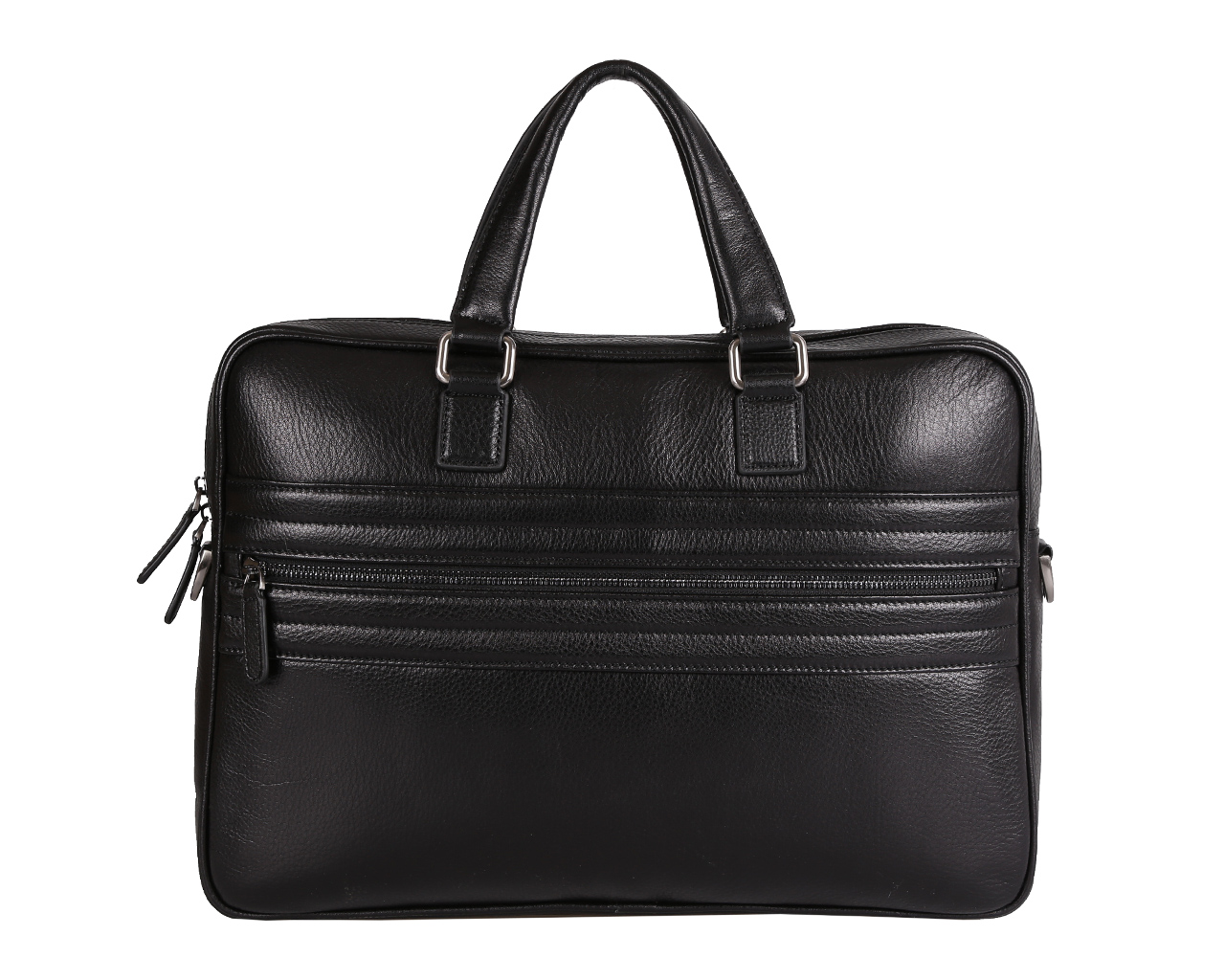 Сумка мужская Fabretti, цвет: черный. 7106FAB7106FAB black Сумка мужская Fabretti, цвет: черный. 7106FAB7106FAB blackСтильная мужская сумка Fabretti выполнена из натуральной кожи зернистой фактуры и закрывается на металлическую застежку-молнию. Внутренняя часть изделия выполнена из текстиля и натуральной кожи. Отделение сумки содержит боковой мягкий карман и нашивной карман поменьше с хлястиком на липучке подходящий для планшета или документов, врезной карман на пластиковой молнии, два нашивных кармана для мелочей и телефона, два держателя для шариковых ручек. На тыльной стороне прорезной карман на молнии. Лицевая сторона дополнена прорезным карманом на молнии, декорированным нашивными прострочками. Сумка на боковой стороне декорирована тиснением логотипа бренда. Изделие оснащено удобными ручками для переноски. Прилагаются наплечный ремень регулируемой длины и фирменный текстильный чехол для хранения. Функциональная мужская сумка Fabretti станет стильным аксессуаром для делового мужчины.