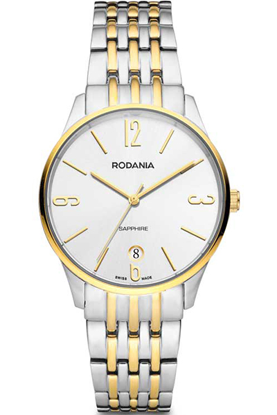 Наручные часы мужские Rodania, цвет: золотистый, серый. 25142802514280 Наручные часы мужские Rodania, цвет: золотистый, серый. 25142802514280Оригинальные и качественные часы Rodania