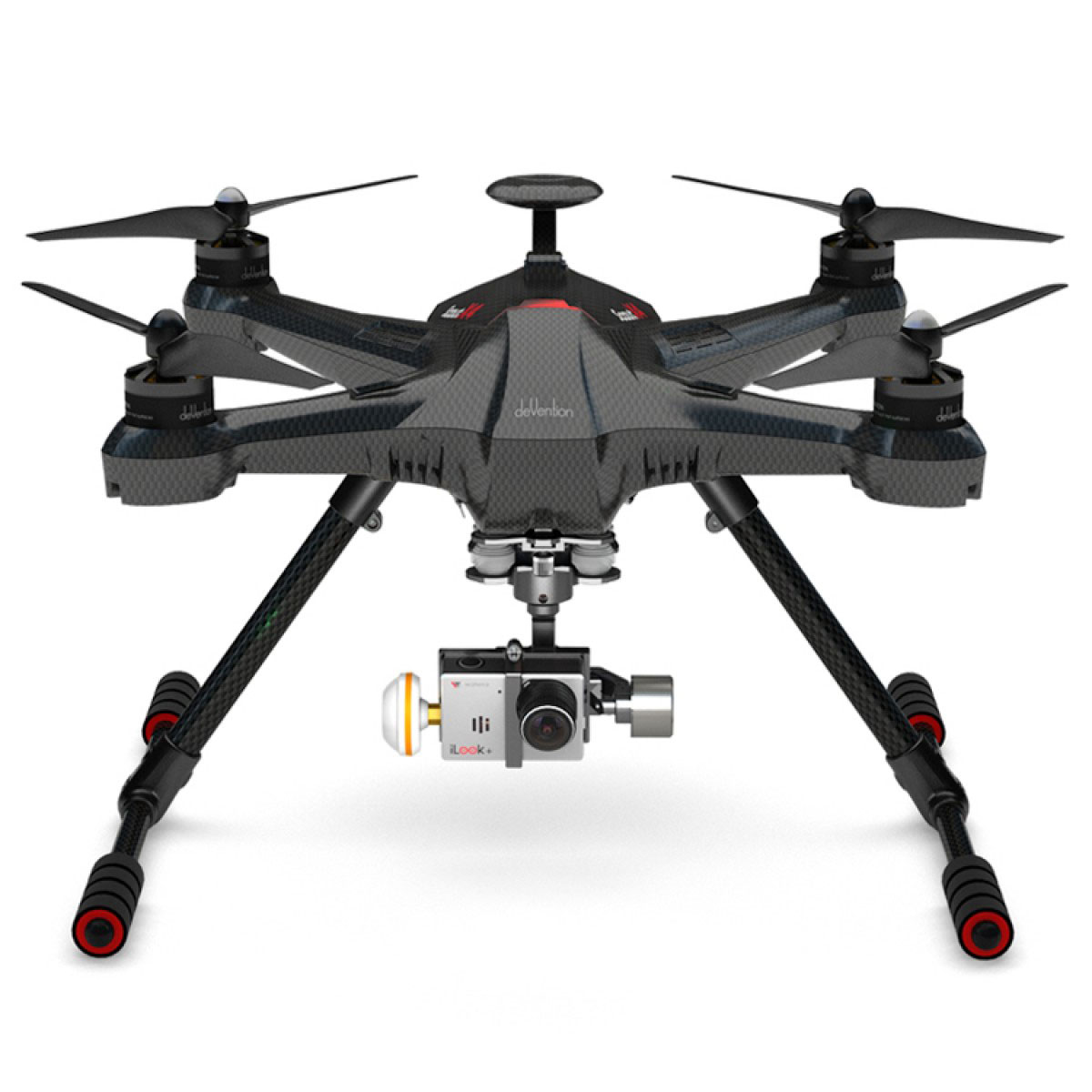 Walkera Квадрокоптер на радиоуправлении Scout X4 carbon GSC 2 + пульт DEVOF12EУТ000006787 Walkera Квадрокоптер на радиоуправлении Scout X4 carbon GSC 2 + пульт DEVOF12EУТ000006787Квадрокоптер Scout X4 предназначен для фото-видеосъемки. IOS или Android планшет применяется для режима следуй за мной и построения полетного задания. В полный комплект RTF входит аппаратура управления DEVOF12E и наземная станция. Квадрокоптер несет камеру iLOOK+ на трехосевом стабилизированном подвесе. Шасси, чтобы не мешали съемке, в полете убираются. Тип управления: Bluetooth + радио 2,4 ГГц GPS Компас Датчик стабилизации полета Тип двигателей: х4 - бесколлекторный WK-WS-34-002 Беспроводная передача видео: 5,8 ГГц Пульт ДУ: DEVO F12E, 12 каналный, 2,4 ГГц с 5 LCD экраном G-3D держатель для камеры Функция автоматического возврата Полетная масса: 2270 г