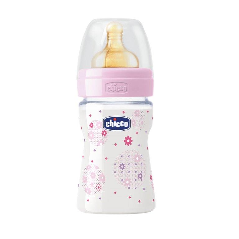 Chicco Бутылочка Well-Being Girl латексная соска от 0 месяцев 150 мл70740000040 Chicco Бутылочка Well-Being Girl латексная соска от 0 месяцев 150 мл70740000040Изготовлено из безопасного современного материала: полипропилен