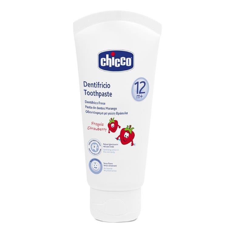 Chicco Зубная паста детская со вкусом клубники с ксилитолом от 12 месяцев 50 мл2321100000 Chicco Зубная паста детская со вкусом клубники с ксилитолом от 12 месяцев 50 мл2321100000Зубная паста Chicco с клубничным вкусом способствует предупреждению кариеса благодаря содержащемуся в ней ксилиту. Формула с низким шлифующим воздействием не вредит детским зубам. Отсутствие флора в зубной пасте особо показано для детей в возрасте до 3 лет. С био-полезным кальцием. Формула не содержит консервантов. Товар сертифицирован.