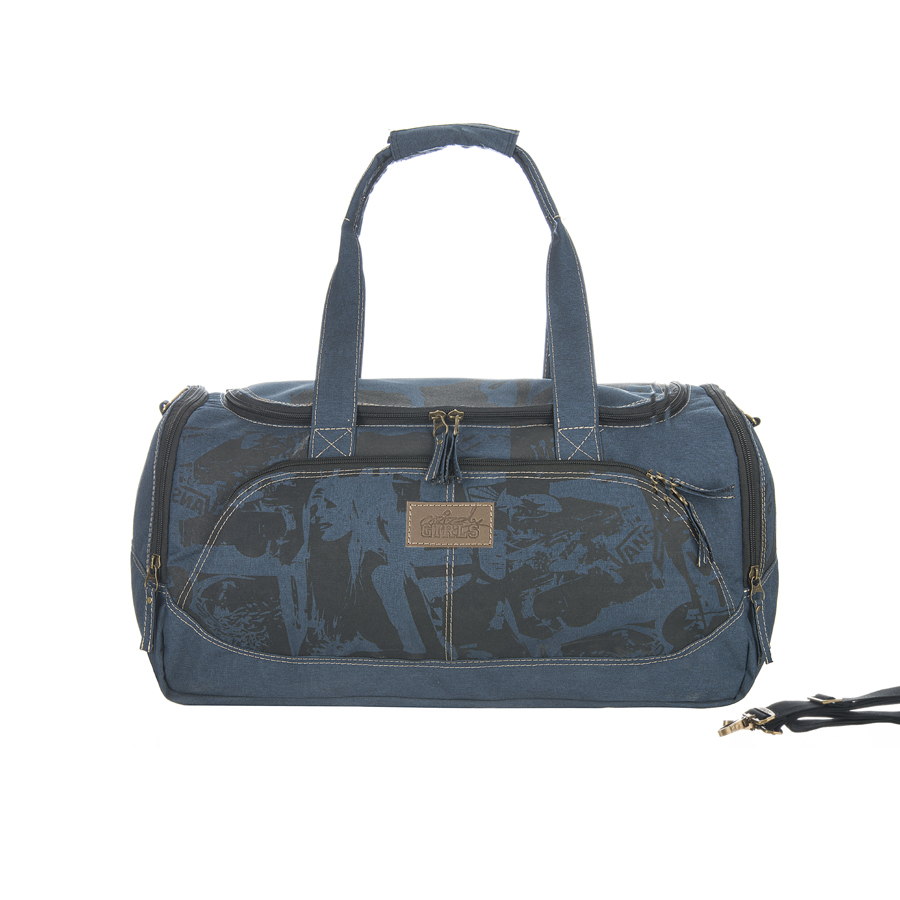 Сумка дорожная Grizzly, цвет: синий, 36 л. TD-525-3/1TD-525-3/1 Сумка дорожная Grizzly, цвет: синий, 36 л. TD-525-3/1TD-525-3/1Сумка дорожная, одно отделение, объемный передний карман, два боковых кармана на молнии, внутренний карман на молнии, укрепленное дно с защитными пластиковыми ножками, нерегулируемые ручки, регулируемый съемный плечевой ремень