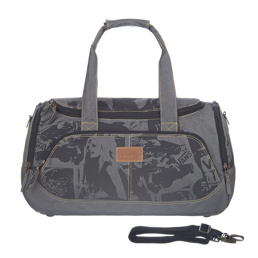Сумка дорожная Grizzly, цвет: серый , 36 л. TD-525-3/2TD-525-3/2 Сумка дорожная Grizzly, цвет: серый , 36 л. TD-525-3/2TD-525-3/2Сумка дорожная, одно отделение, объемный передний карман, два боковых кармана на молнии, внутренний карман на молнии, укрепленное дно с защитными пластиковыми ножками, нерегулируемые ручки, регулируемый съемный плечевой ремень