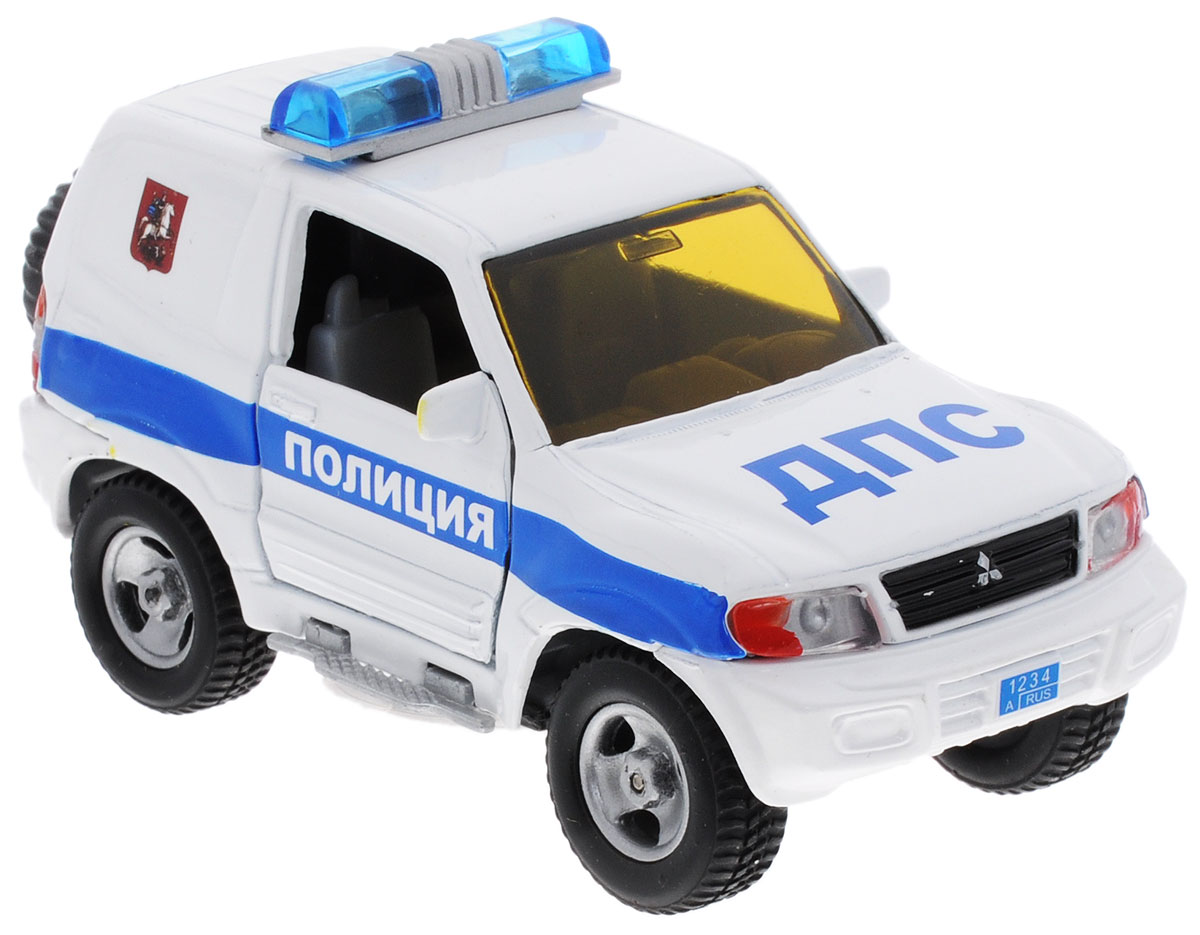 Пламенный мотор Машинка инерционная Mitsubishi Полиция ДПС87518 Пламенный мотор Машинка инерционная Mitsubishi Полиция ДПС87518Машинка инерционная Пламенный мотор Mitsubishi. Полиция ДПС - реалистично смоделированная игрушка для маленьких автолюбителей. Отличается хорошей детализацией и качественным видом. В машинку встроен инерционный механизм, который может привезти игрушку в движение, стоит только откатить машинку назад, а затем отпустить. Обладает световыми и звуковыми эффектами. Машинка подойдет для игры как дома, так и на улице. Выполнена из качественных материалов, которые не вредят здоровью ребенка. Масштаб 1:32. Работает от незаменяемых батареек.