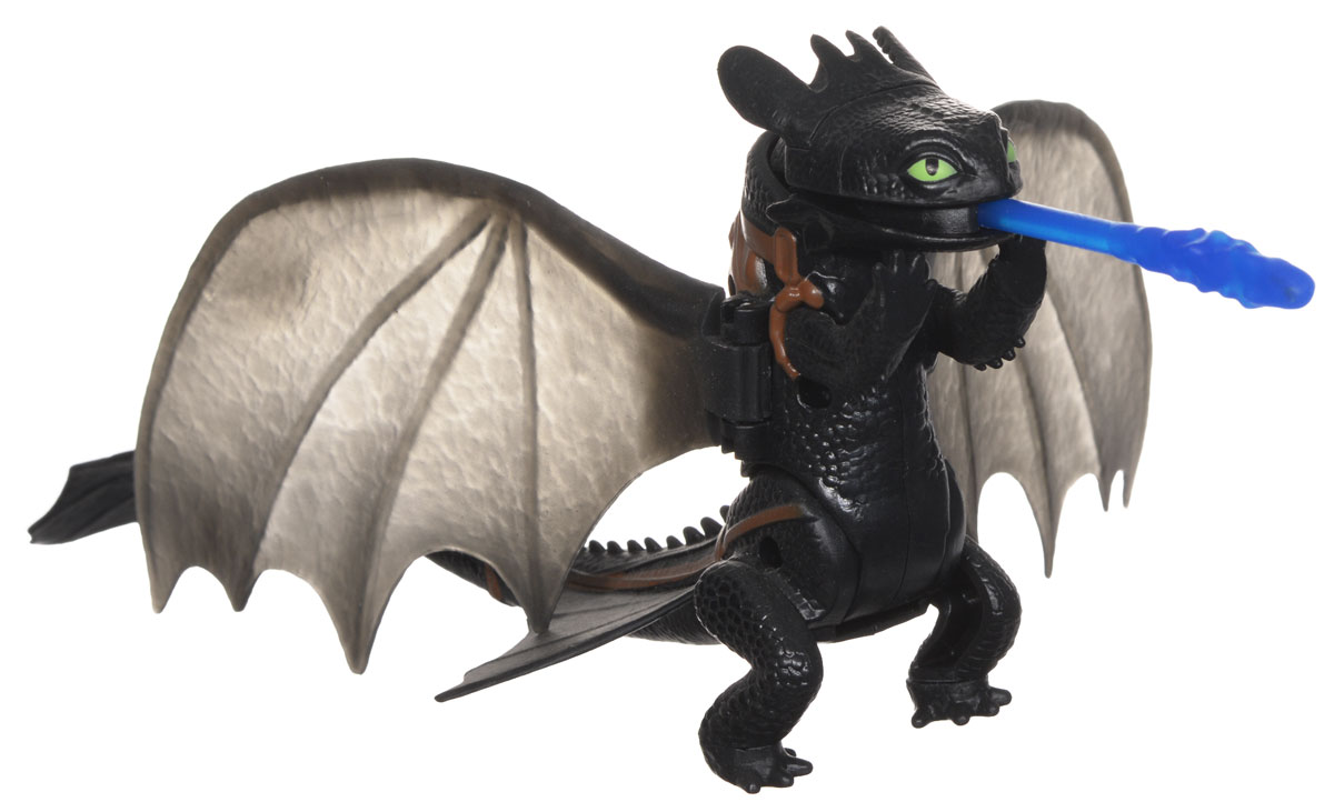 Игрушка Dragons Функциональные драконы: Toothless. 66550_2006460866550_20064608 Игрушка Dragons Функциональные драконы: Toothless. 66550_2006460866550_20064608Игрушка Dragons Функциональные драконы: Toothless непременно придется по душе вашему ребенку. Игрушка выполнена в виде дракона Беззубика из популярного мультфильма Как приручить дракона. Крылья, голова, лапы и хвост дракона подвижны. Если вставить снаряд в пасть игрушки, а затем опустить дракона на передние лапы, Беззубик атакует снарядом врага. С драконом можно организовать настоящее сражение, ведь эти умелые бойцы снабжены всем необходимым для настоящей схватки с противником! Благодаря игрушке Dragons Функциональные драконы: Toothless ваш ребенок с удовольствием будет проигрывать любимые сцены из мультфильма или придумывать свои истории!