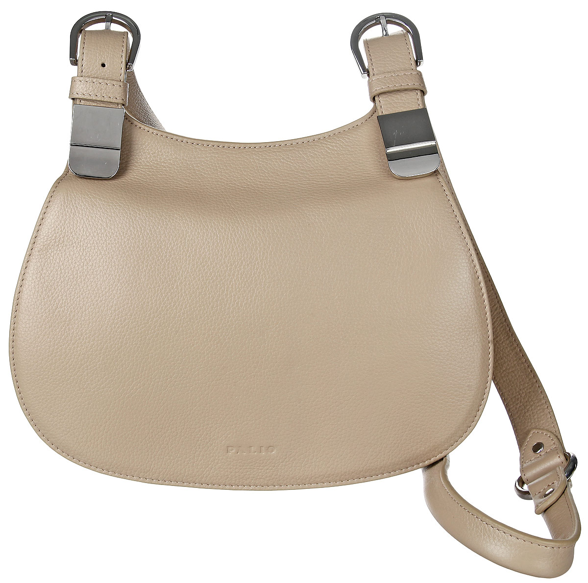 Сумка женская Palio, цвет: бежевый. 13975A1-W1-224/25313975A1-W1-224/253 khaki Сумка женская Palio, цвет: бежевый. 13975A1-W1-224/25313975A1-W1-224/253 khakiСтильная женская сумка Palio выполнена из натуральной кожи с зернистой фактурой, оформлена металлической фурнитурой и тиснением с символикой бренда. Изделие содержит одно отделение, которое закрывается клапаном на магнитную кнопку. Внутри расположены: накладной кармашек для мелочей и врезной карман на молнии. Сумка оснащена плечевым ремнем регулируемой длины. Оригинальный аксессуар позволит вам завершить образ и быть неотразимой.