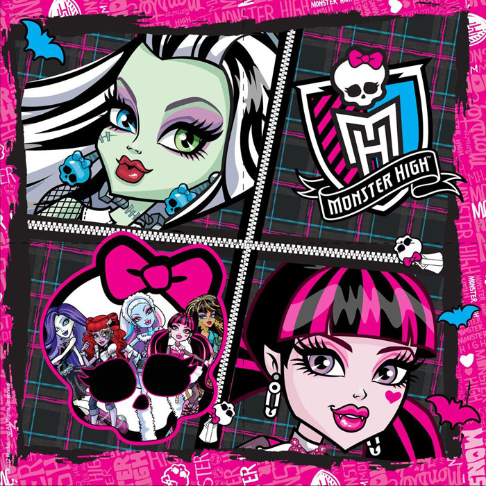 Monster High Салфетки Страшно красивые 20 шт23716 Monster High Салфетки Страшно красивые 20 шт23716Все дети обожают праздники, ведь это время, когда можно полакомиться особенно вкусным угощением. А какое же застолье без ярких, красивых салфеток? Они весело украсят праздничный стол и поднимут настроение всем участникам торжества. Бумажные двухслойные салфетки Страшно красивые ТМ Monster High имеют размер 33х33 см. В упаковке 20 салфеток, декорированных ярким принтом.