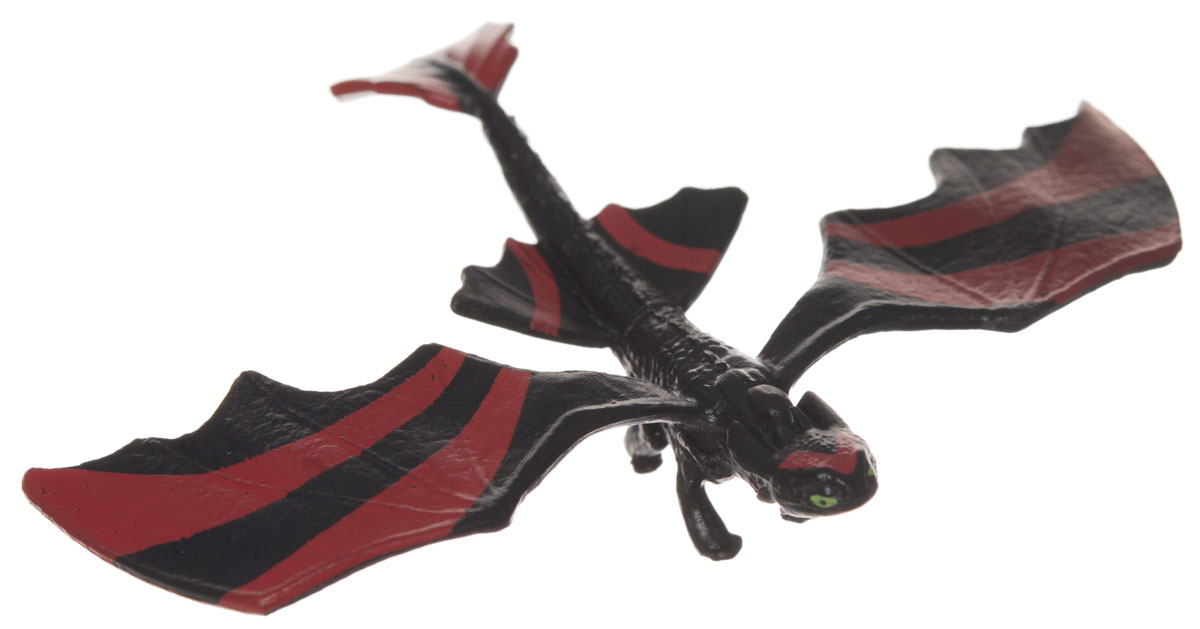 Мини-фигурка Dragons Toothless. 66562_2006443166562_20064431 Мини-фигурка Dragons Toothless. 66562_2006443166562_20064431Мини-фигурка Dragons Toothless приведет в восторг вашего ребенка. Она выполнена из яркого пластика в виде Беззубика, дракона Иккинга из популярного мультфильма Как приручить дракона 2. Беззубик, или Ночная Фурия, имеет черный с красным окрас и отличается изогнутым хвостом, огромными крыльями и ярко-желтыми глазами. Благодаря небольшому размеру ребенок сможет брать дракончика с собой на прогулку или в гости. С такой фигуркой ваш ребенок с удовольствием окунется в гущи событий мультфильма, будет проигрывать любимые сцены или придумывать свои истории!