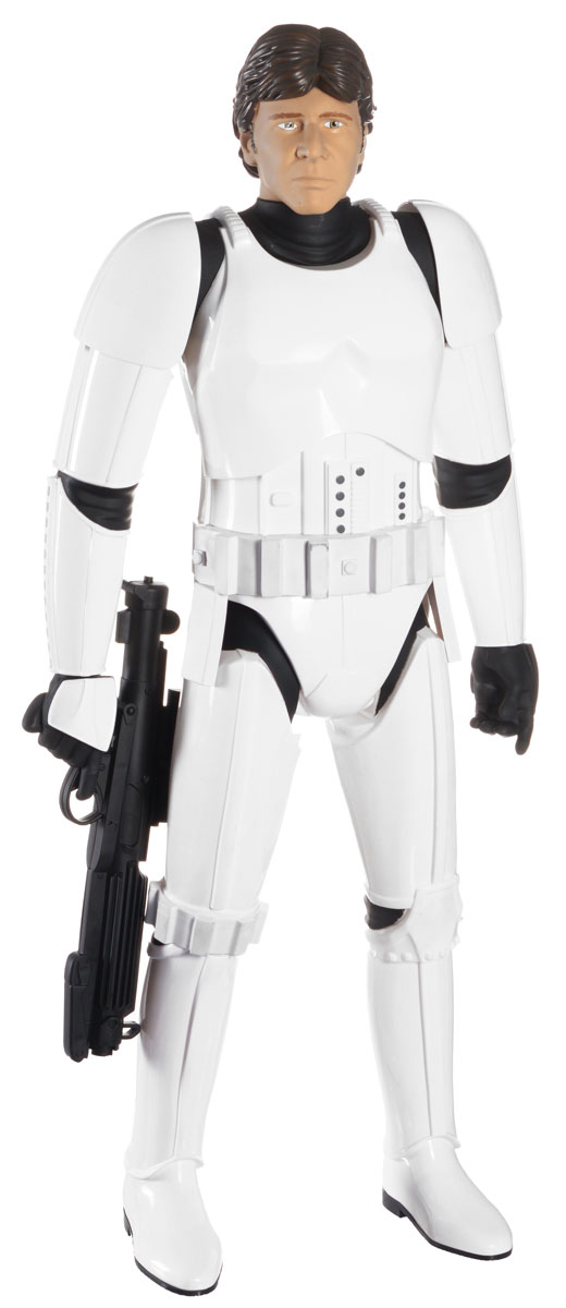 Фигура коллекционная Jakks Pacific Star Wars: Хан Соло, 79 см78242 Фигура коллекционная Jakks Pacific Star Wars: Хан Соло, 79 см78242Коллекционная фигура Хан Соло выполнена из пластика в виде популярного героя киноэпопеи Звёздные войны. У фигурки подвижные руки, ноги и голова (всего 7 точек артикуляции). Такая фигурка непременно понравится поклоннику Звездных войн и станет замечательным украшением любой коллекции.