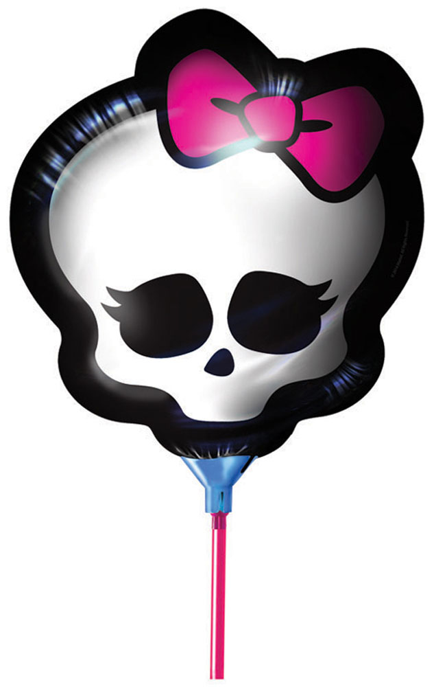 Monster High Шар фольгированный Будь монстром24503 Monster High Шар фольгированный Будь монстром24503Шарик с логотипом Школы монстров стильно и модно украсит любую вечеринку. Мини-фигура Будь монстром ТМ Монстр Хай в виде черепа диаметром 23 см изготовлена из миларовой пленки, комплектуется палочкой и держателем.