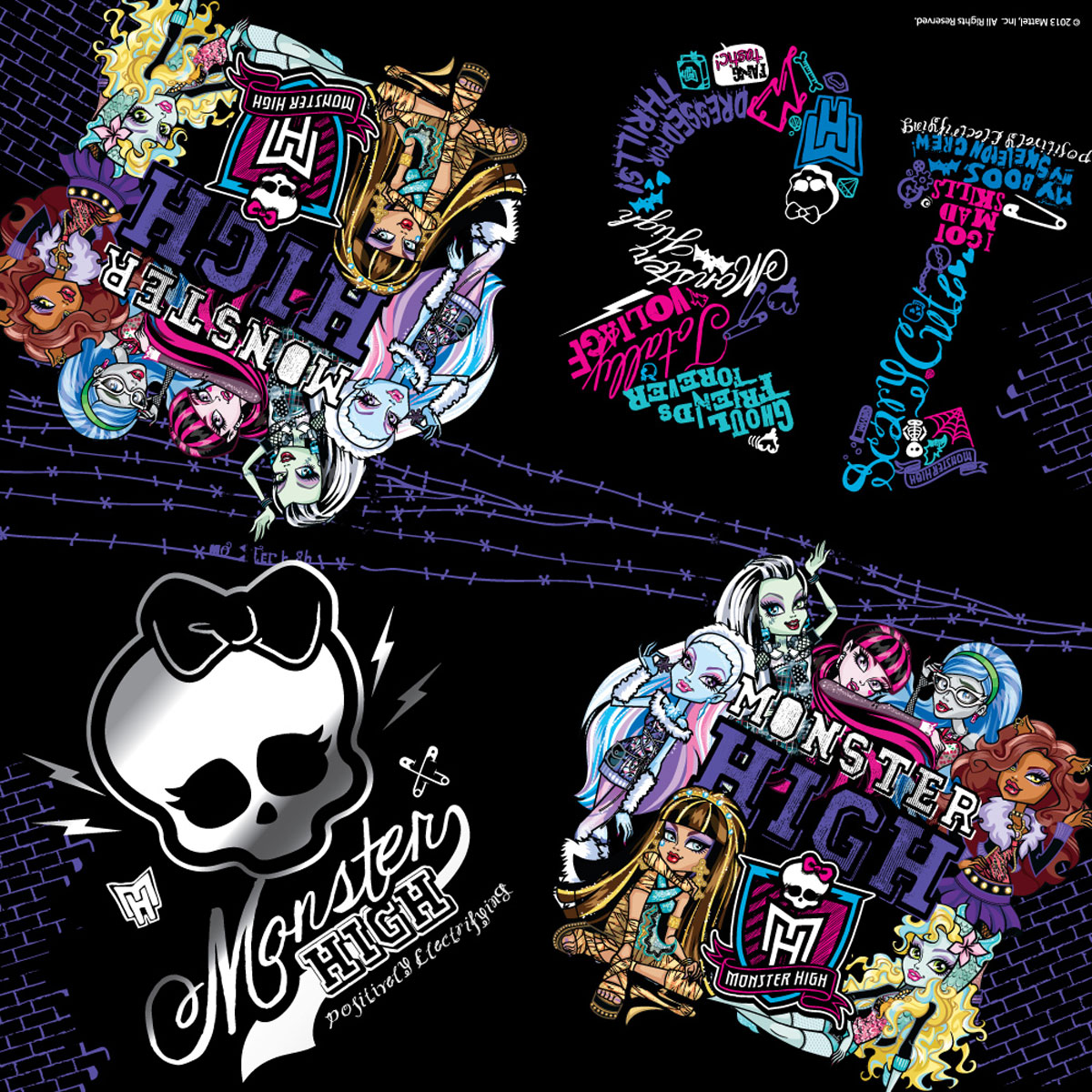 Monster High Салфетки Граффити 20 шт26416 Monster High Салфетки Граффити 20 шт26416Праздничный стол - это не только множество вкусных лакомств, но и красивая сервировка. И тут никак не обойтись без ярких салфеток, которые стильно украсят стол и принесут практическую пользу. Какой же дизайн выбрать? Для детского праздника идеально подойдет изображение героев из любимого мультфильма - например, из сериала Школа монстров. Бумажные двухслойные салфетки Граффити ТМ Monster High имеют размер 33х33 см. В упаковке 20 салфеток, декорированных стильным принтом.