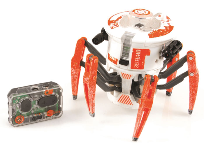 HexBug Микро-робот Боевой Спайдер цвет белый477-3063 HexBug Микро-робот Боевой Спайдер цвет белый477-3063Игровой набор HEX BUG Боевой Спайдер поразит воображение любого ребёнка! Уникальный Боевой Спайдер Hexbug создан специально для бесконтактных сражений! Боевой спайдер быстро бегает и разворачивается на 360 градусов, стоя на месте. Полностью контролировать его действия можно с помощью пульта управления. Кроме своего совершенно фантастического внешнего вида, в котором сочетается природные формы настоящего паука, этот спайдер оснащен специальными лазерными пушками по бокам, которые и должны поражать соперника.