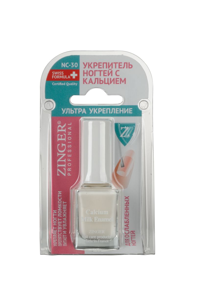 Zinger Укрепитель ногтей с кальцием Ультра укрепление NC30, 14 мл77882 Zinger Укрепитель ногтей с кальцием Ультра укрепление NC30, 14 мл77882Кальций в составе средства укрепляет ногти, препятствует ломкости. Питает и увлажняет ногтевую пластину. Эффективное использование при раздраженной и воспаленной кутикуле.