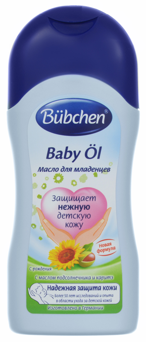 Масло для младенцев Bubchen (Бюбхен) Baby Ol, с маслом карите и подсолнечника, 200 мл11334 Масло для младенцев Bubchen (Бюбхен) Baby Ol, с маслом карите и подсолнечника, 200 мл11334Масло Bubchen Baby Ol предназначено для мягкого очищения кожи в области подгузника, а также для нежного ухода за кожей младенца. Масло быстро впитывается и сохраняет водный баланс кожи. Особенности: с ценным экстрактом календулы; с маслом подсолнечника; без красителей; без консервантов; проверено дерматологами.