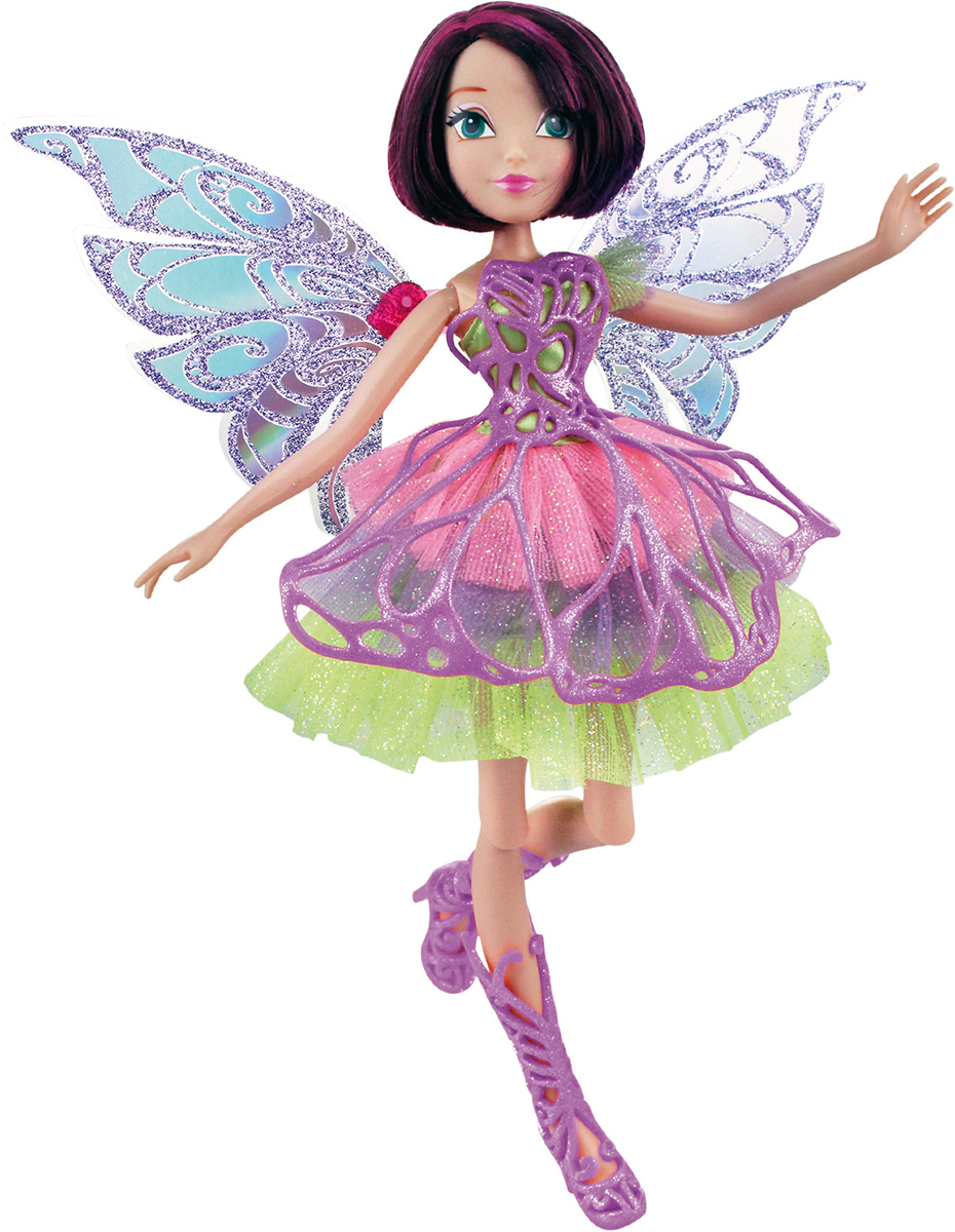 Winx Club Кукла Баттерфликс ТехнаIW01131400_Техна Winx Club Кукла Баттерфликс ТехнаIW01131400_ТехнаНовое волшебное превращение из 7 сезона м/ф. Наряды и крылышки кукол полностью повторяют образы фей из м/ф! У платья доп.съемный пластиковый элемент. Крылышки с голографическим/зеркальным эффектом, съемные, подвижные. Руки/ноги подвижные. Ноги на шарнирах. Шикарные длинные волосы. В коробке с куклой есть карточка с уникальным кодом для бесплатного доступа к доп.свойствам персонажей в приложении для моб.устройств В наборе: кукла в одежде и обуви, съемные подвижные крылышки, расческа для куклы, карточка с кодом.