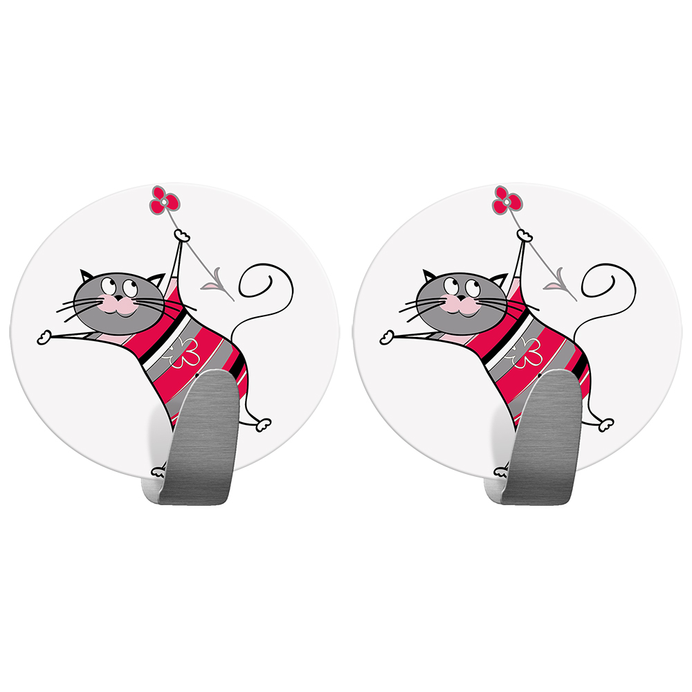 Крючок Tatkraft Funny Cats, самоклеющийся20092 Крючок Tatkraft Funny Cats, самоклеющийся20092Tatkraft FUNNY CATS Самоклеющийся крючок из нержавеющей стали. Набор из 2х крючков. Надежная фиксация, . Размер: 55*50 мм. Выдерживает вес до 5 кг. Дизайн Tatkraft, коллекция Funny cats.
