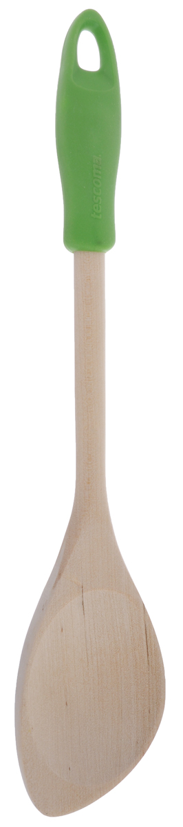 Ложка кулинарная Tescoma Presto Wood, с углом, цвет: салатовый, длина 30 см637212_ салатовый Ложка кулинарная Tescoma Presto Wood, с углом, цвет: салатовый, длина 30 см637212_ салатовыйЛожка Tescoma Presto Wood изготовлена из экологически чистого материала - качественной березовой древесины, обладающей уникальной текстурой. Элегантная ручка имеет противоскользящую обработку, что дает возможность удобно и комфортно пользоваться ложкой. Такая кухонная принадлежность подходит для всех видов посуды, а также для посуды с антипригарным покрытием. Ложка Tescoma Presto Wood станет вашим незаменимым помощником на кухне, а также это практичный и необходимый подарок любой хозяйке! Размер рабочей поверхности: 5,6 х 8 см. Общая длина ложки: 30 см.