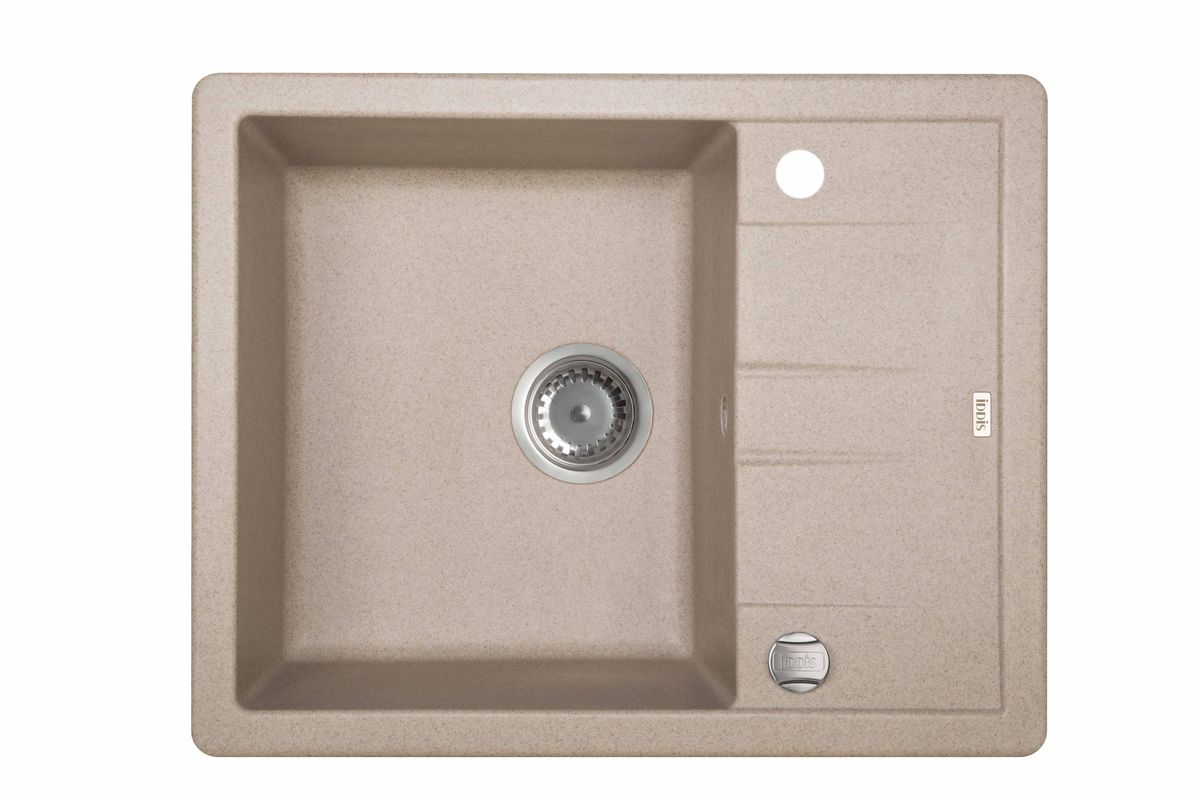 Мойка Iddis Vane G, granucryl, песок, 62 х 50 см. V08P621i87V08P621i87 Мойка Iddis Vane G, granucryl, песок, 62 х 50 см. V08P621i87V08P621i87Мойки для кухни IDDIS производятся из особого материала Granucryl: 80% натуральной гранитной крошки производства Германии 20% акриловой смолы Благодаря этому он имеет высокую устойчивость к физическим и механическим воздействиям, стойкость к воздействию средств бытовой химии и перепадам температур во время эксплуатации – свойства, необходимые для комфортного и надежного использования мойки на современной кухне. Термостойкость. Granucryl выдерживает температуру до 280?С, что позволяет хозяйкам ставить на мойку даже раскаленную посуду во время приготовления пищи. Стойкость цвета. Однородность материала Granucryl и высокотемпературная пигментация гранитной крошки обеспечивает первозданную яркость цвета мойки в течение всего периода эксплуатации. Пигментация происходит во вращающихся печах при температуре до 600 градусов. Каждая частица гранита химически связывается с пигментом, получая свой неповторимый цвет. При этом цвет никогда не выцветает и не может...