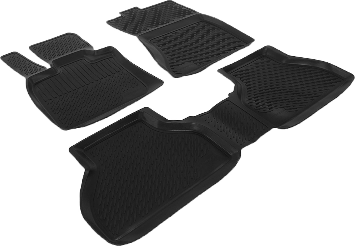 Коврики в салон автомобиля L.Locker, для BMW X 5-70 (07-), 3 шт0229030201 Коврики в салон автомобиля L.Locker, для BMW X 5-70 (07-), 3 шт0229030201Коврики L.Locker производятся индивидуально для каждой модели автомобиля из современного и экологически чистого материала. Изделия точно повторяют геометрию пола автомобиля, имеют высокий борт, обладают повышенной износоустойчивостью, антискользящими свойствами, лишены резкого запаха и сохраняют свои потребительские свойства в широком диапазоне температур (от -50°С до +80°С). Рисунок ковриков специально спроектирован для уменьшения скольжения ног водителя и имеет достаточную глубину, препятствующую свободному перемещению жидкости и грязи на поверхности. Одновременно с этим рисунок не создает дискомфорта при вождении автомобиля. Водительский ковер с предустановленными креплениями фиксируется на штатные места в полу салона автомобиля. Новая технология системы креплений герметична, не дает влаге и грязи проникать внутрь через крепеж на обшивку пола.