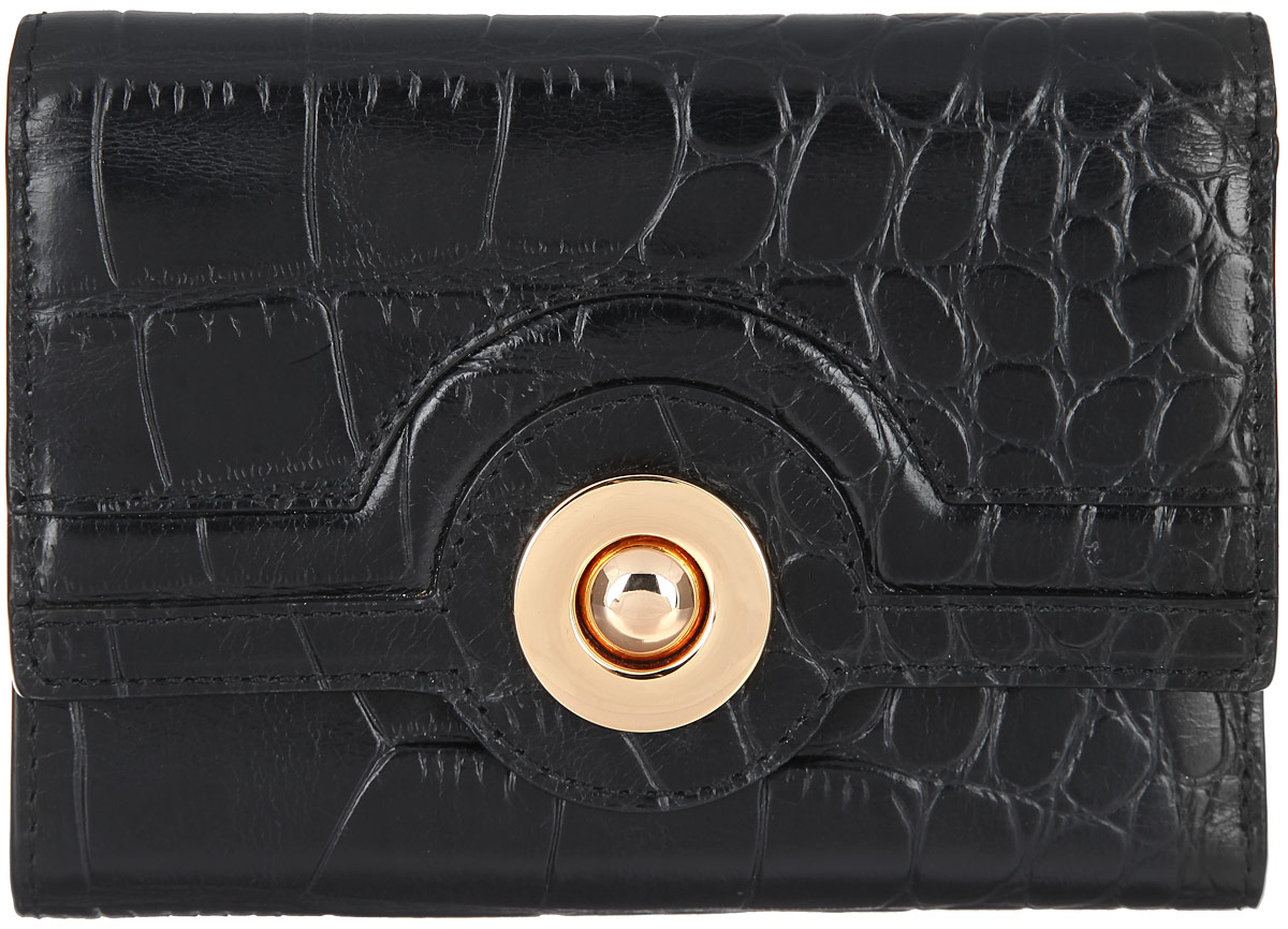 Кошелек женский Leo Ventoni, цвет: черный. L330525L330525-cocco nero Кошелек женский Leo Ventoni, цвет: черный. L330525L330525-cocco neroМодный женский кошелек Leo Ventoni выполнен из натуральной кожи и оформлен тиснением под крокодила. Подкладка изготовлена из полиэстера. Внутри - два глубоких отделения для купюр, семь кармашков для кредитных карт, четыре боковых отделения для мелочей и карман с прозрачным пластиковым окошком. Снаружи имеется карман на металлической молнии для мелочи. Изделие застегивается клапаном на металлический замок. Кошелек упакован в коробку из плотного картона с логотипом фирмы. Такой кошелек станет замечательным подарком человеку, ценящему качественные и практичные вещи.