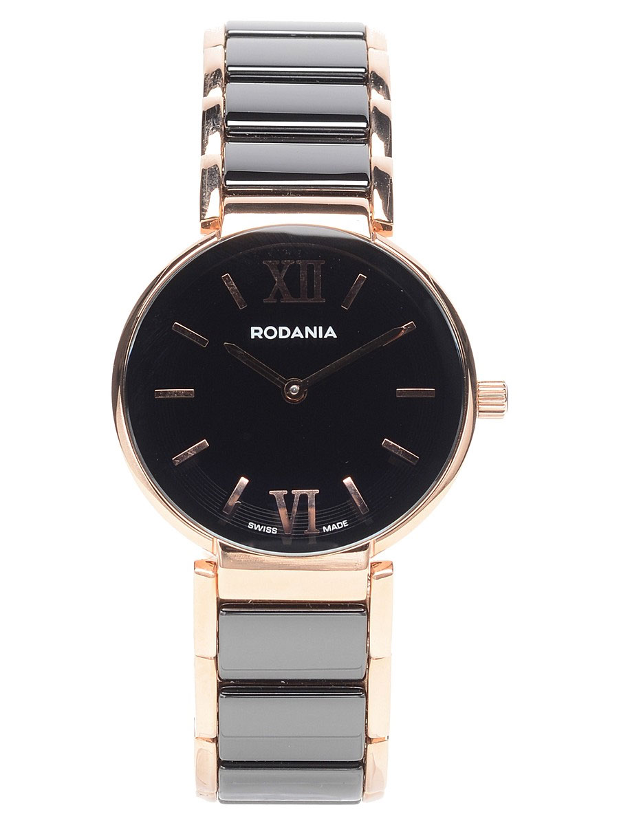 Наручные часы женские Rodania, цвет: золотистый, черный. 25062442506244 Наручные часы женские Rodania, цвет: золотистый, черный. 25062442506244Оригинальные и качественные часы Rodania