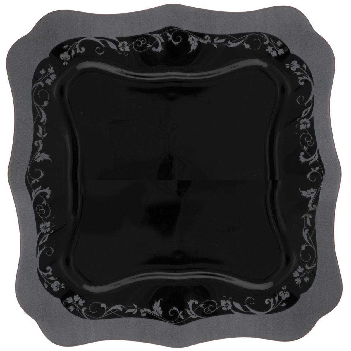 Тарелка десертная Luminarc Authentic Silver Black, 20 х 20 смH8400 Тарелка десертная Luminarc Authentic Silver Black, 20 х 20 смH8400Десертная тарелка Luminarc Authentic Silver Black, изготовленная из ударопрочного стекла, имеет изысканный внешний вид. Такая тарелка прекрасно подходит как для торжественных случаев, так и для повседневного использования. Идеальна для подачи десертов, пирожных, тортов и многого другого. Она прекрасно оформит стол и станет отличным дополнением к вашей коллекции кухонной посуды. Размер тарелки (по верхнему краю): 20 х 20 см.