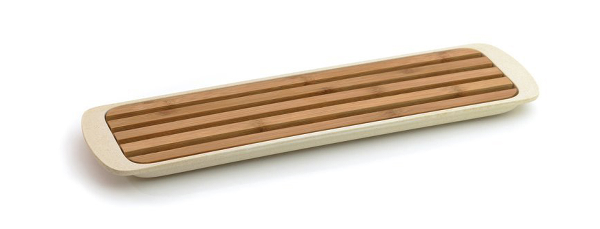 Доска разделочная BergHOFF CooknCo, для нарезки хлеба, 38 х 11 см2800046 Доска разделочная BergHOFF CooknCo, для нарезки хлеба, 38 х 11 см2800046Разделочная доска BergHOFF CooknCo идеально подойдет для нарезки хлеба и хлебобулочных изделий. Изделие выполнено из бамбуковых волокон и оснащено специальным поддоном из полипропилена для сбора крошек. Не рекомендуется мыть в посудомоечной машине и использовать в микроволновой печи. Размер доски: 33,5 х 9 х 1,4 см. Размер поддона: 38 х 10,7 х 2 см.
