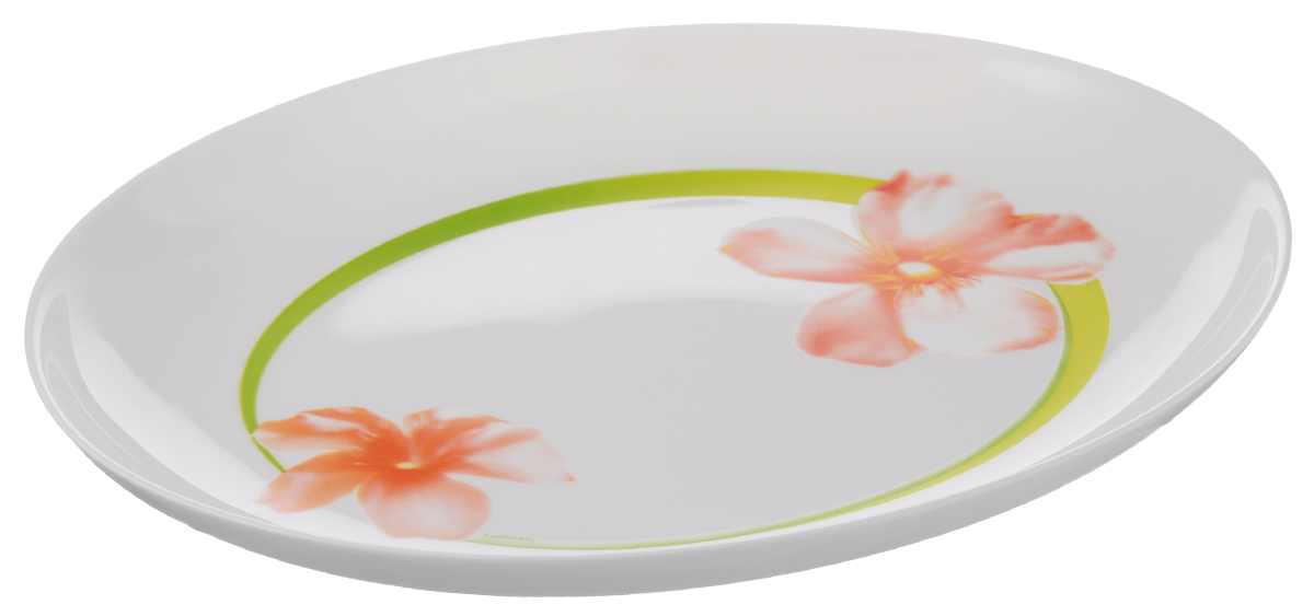 Блюдо Luminarc Sweet Impression, 33 х 25 смE5949 Блюдо Luminarc Sweet Impression, 33 х 25 смE5949Овальное блюдо Luminarc Sweet Impression изготовлено из ударопрочного стекла и оформлено изящным цветочным рисунком. Оно доставит истинное удовольствие ценителям прекрасного. Яркий дизайн, несомненно, придется вам по вкусу. Размер блюда (по верхнему краю): 33 х 25 см.