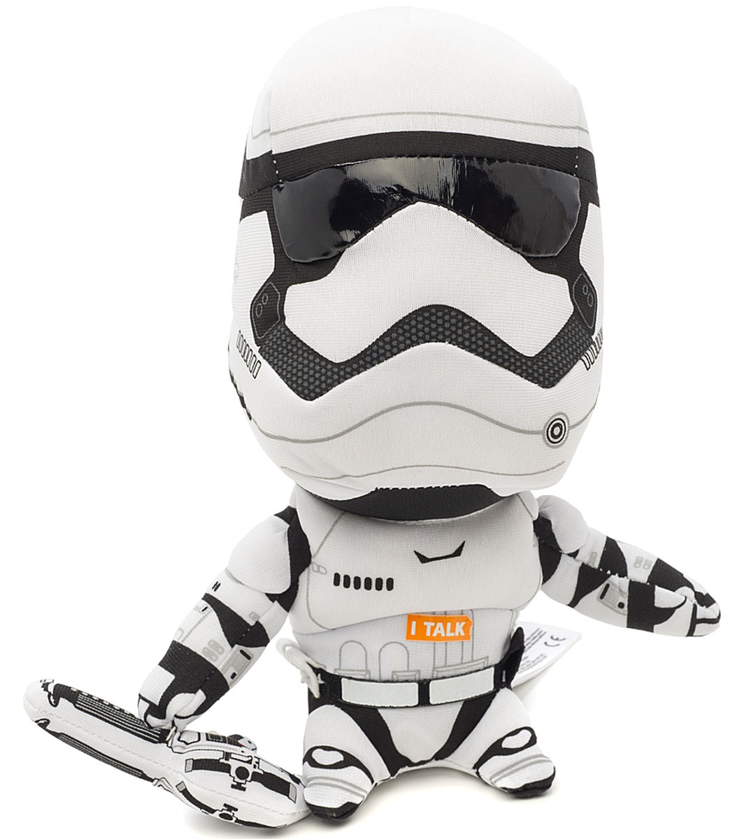 Star Wars Мягкая озвученная игрушка Штурмовик 21 смSW01921 Star Wars Мягкая озвученная игрушка Штурмовик 21 смSW01921Мягкая озвученная игрушка Star Wars Штурмовик порадует любого поклонника знаменитой саги Звездные войны. Игрушка выполнена из высококачественного текстильного материала в виде солдата-штурмовика и отличается удивительной детализацией, что делает этого миниатюрного персонажа очень похожим на своей реальный прототип. При нажатии на живот игрушки, она издаст характерные для персонажа звуки. Оригинальная мягкая игрушка непременно поднимет настроение своему обладателю и станет замечательным подарком любому ребенку или взрослому, увлеченному вселенной Звездных войн. Рекомендуется докупить 3 батарейки напряжением 1,5V типа LR44/AG13 (товар комплектуется демонстрационными).