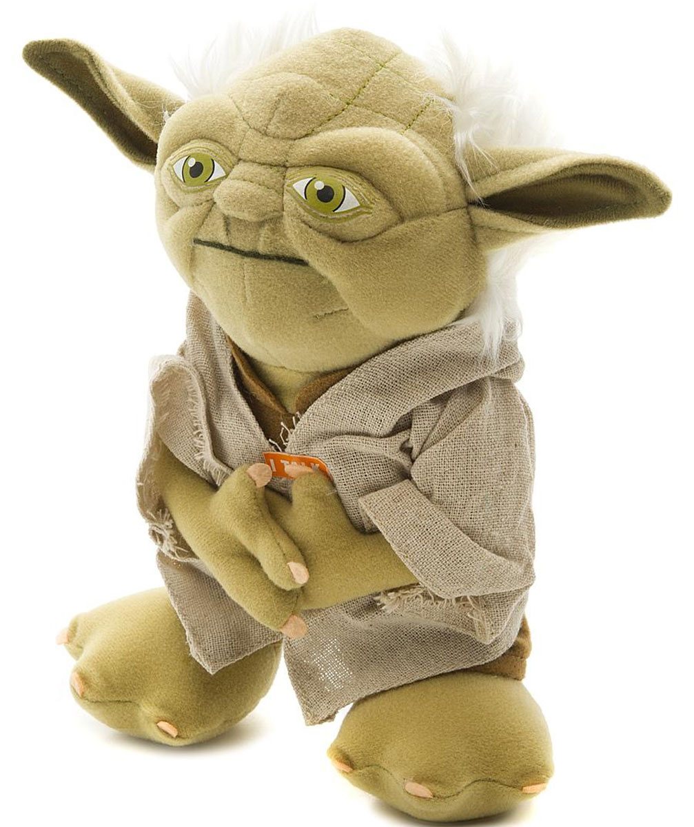 Star Wars Мягкая озвученная игрушка Йода 20 смSW02367 Star Wars Мягкая озвученная игрушка Йода 20 смSW02367Мягкая озвученная игрушка Star Wars Йода выполнена из высококачественного текстильного материала в виде персонажа киносаги Звездные войны - мудрейшего и сильнейшего джедая Йоды. При нажатии на животик игрушки она издаст характерные для персонажа фразы на английском языке. Оригинальная мягкая игрушка непременно поднимет настроение своему обладателю и станет замечательным подарком поклоннику Звездных войн. Рекомендуется докупить 3 батарейки напряжением 1,5V типа LR44/AG13 (товар комплектуется демонстрационными).