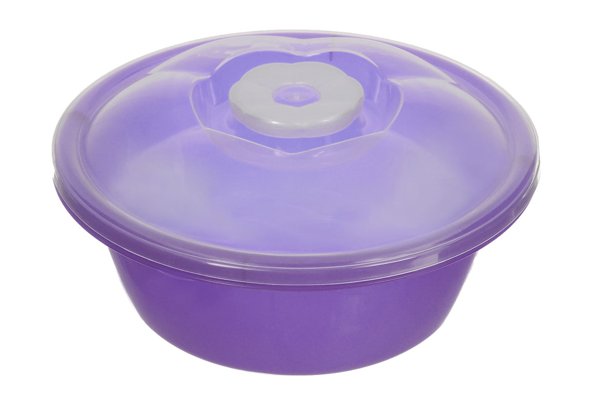 Миска Dunya Plastik, с крышкой, цвет: фиолетовый, прозрачный, 1,7 л10422_фиолетовый Миска Dunya Plastik, с крышкой, цвет: фиолетовый, прозрачный, 1,7 л10422_фиолетовыйМиска Dunya Plastik, изготовленная из пластика, имеет круглую форму. Изделие оснащено плотно закрывающейся крышкой. Такая миска прекрасно подойдет для хранения различных бытовых предметов, пищевых продуктов. Объем: 1,7 л