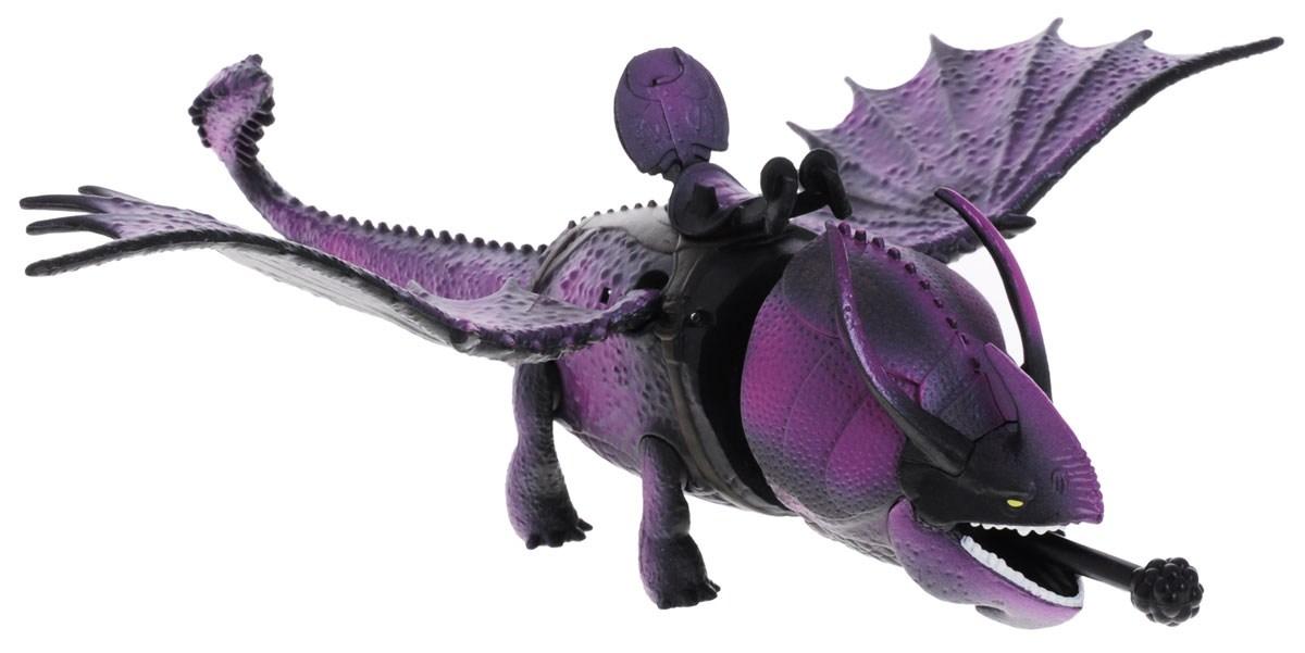 Dragons Фигурка Skullcrusher66550_20067253 Dragons Фигурка Skullcrusher66550_20067253Фигурка Dragons Skullcrusher непременно придется по душе вашему ребенку. Игрушка выполнена в виде дракона Skullcrusher из популярного мультфильма Как приручить дракона 2. Крылья, лапы и хвост дракона подвижны. Дракон может из пасти стрелять тараном (в комплекте). С драконом можно организовать настоящее сражение, ведь эти умелые бойцы снабжены всем необходимым для настоящей схватки с противником! Благодаря фигурке Dragons Skullcrusher ваш ребенок с удовольствием будет проигрывать любимые сцены из мультфильма или придумывать свои истории!