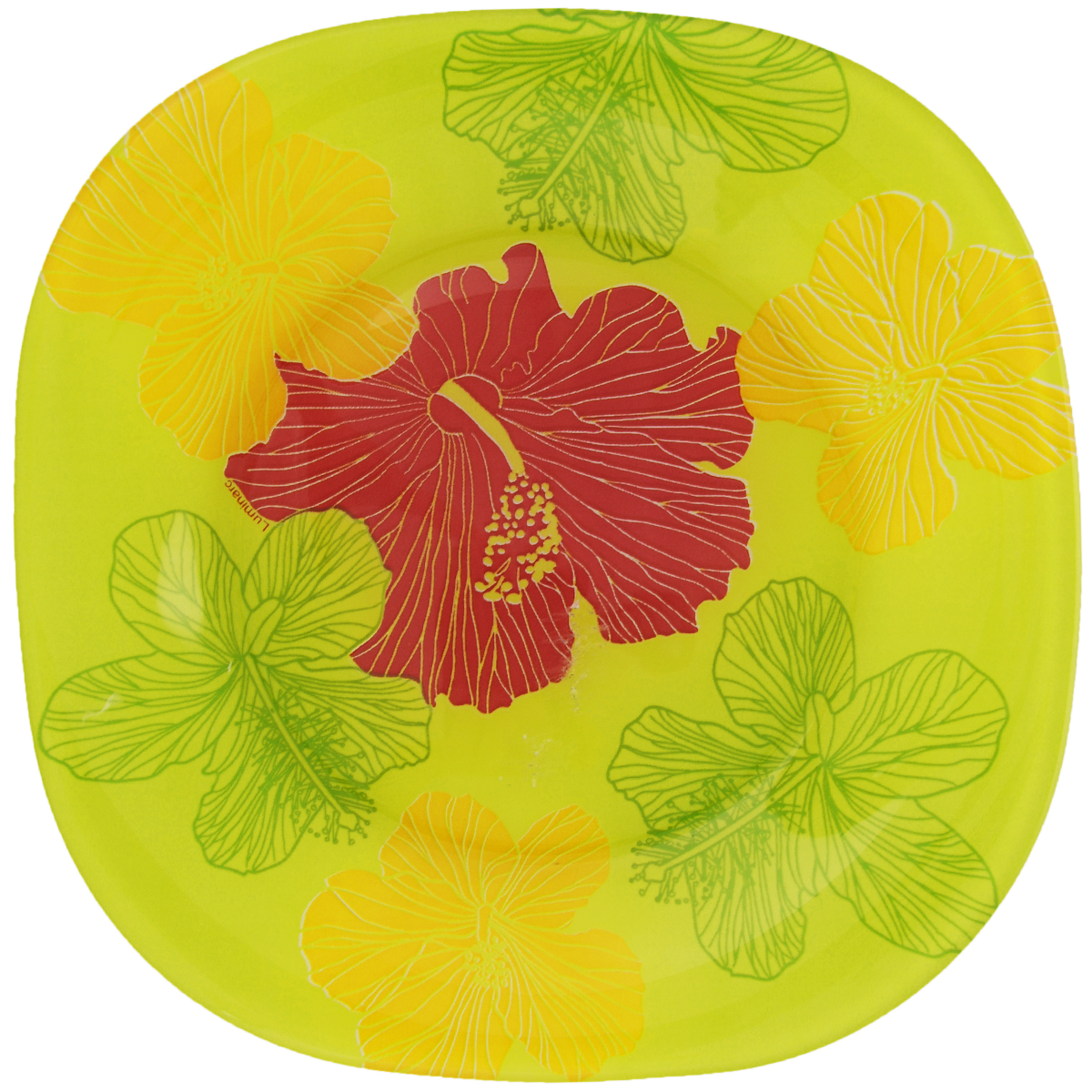 Тарелка десертная Luminarc Hibiscus Green, 18 х 18 смG0076 Тарелка десертная Luminarc Hibiscus Green, 18 х 18 смG0076Десертная тарелка Luminarc Hibiscus Green, изготовленная из ударопрочного стекла, имеет изысканный внешний вид. Такая тарелка прекрасно подходит как для торжественных случаев, так и для повседневного использования. Идеальна для подачи десертов, пирожных, тортов и многого другого. Она прекрасно оформит стол и станет отличным дополнением к вашей коллекции кухонной посуды. Размер тарелки (по верхнему краю): 18 х 18 см.