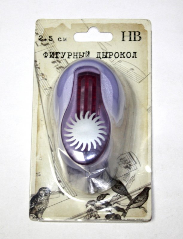 Дырокол фигурный Hobbyboom Солнце-василек, №88, 2,5 смCD-99M-088 Дырокол фигурный Hobbyboom Солнце-василек, №88, 2,5 смCD-99M-088Используется для создания оригинальных открыток, оформления подарков, в бумажном творчестве.