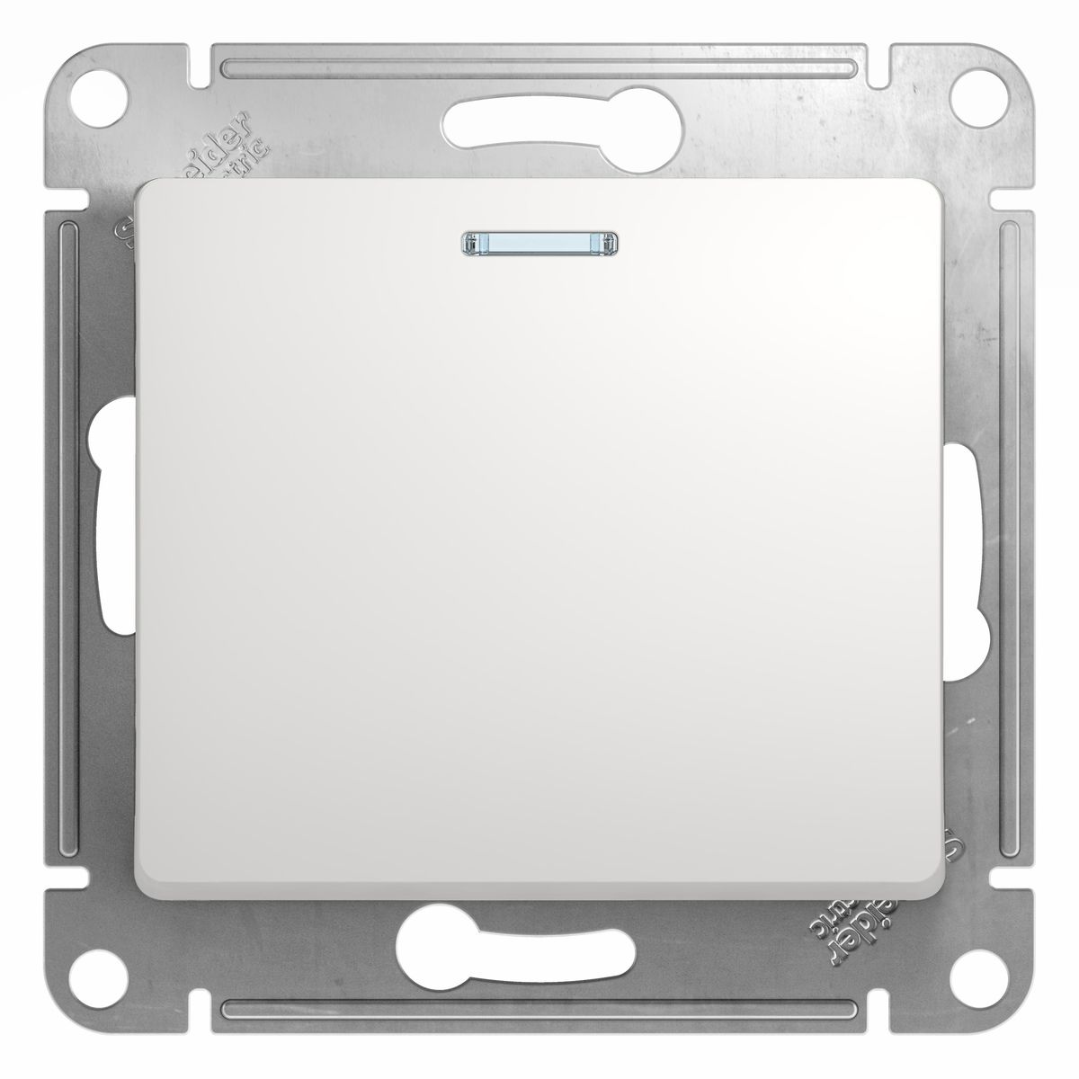 Выключатель Schneider Electric Glossa, с подсветкой, цвет: белыйGSL000113 Выключатель Schneider Electric Glossa, с подсветкой, цвет: белыйGSL000113Одноклавишный выключатель Schneider Electric Glossa предназначен для скрытой установки и выполнен из прочного пластика и стали. Световой индикатор на клавише поможет вам разглядеть его даже в темноте. Выключатель имеет специальные фиксаторы, которые не дают ему смещаться как при монтаже, так и в процессе эксплуатации. Винтовые зажимы кабеля обеспечивают надежную установку к электросети с помощью отвертки. Такой выключатель станет удачным решением для дома и дачи.