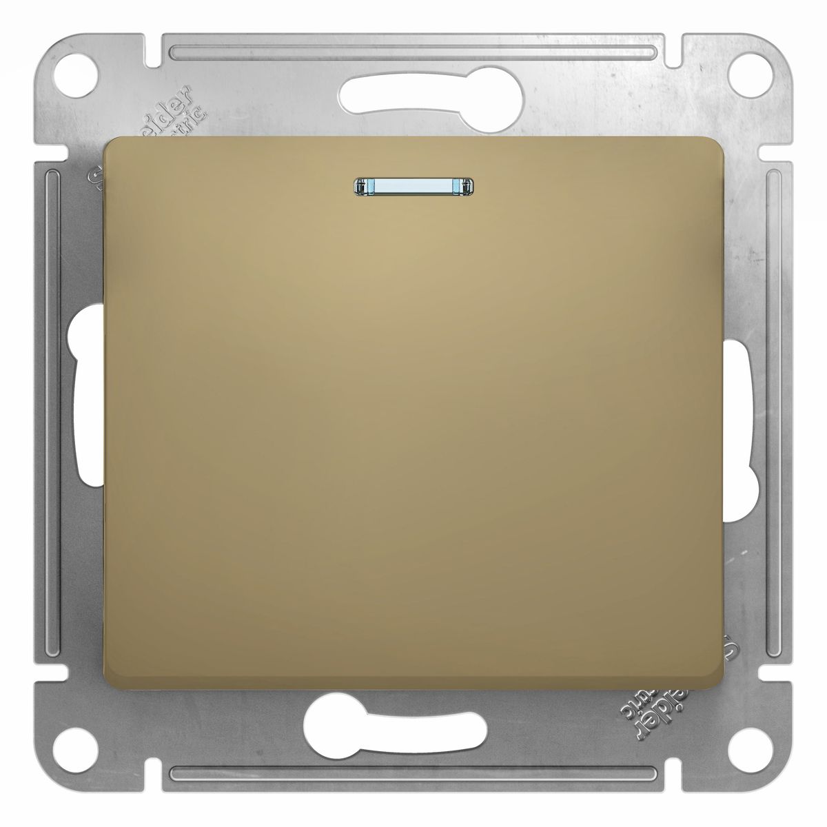 Выключатель Schneider Electric Glossa, с подсветкой, цвет: титанGSL000413 Выключатель Schneider Electric Glossa, с подсветкой, цвет: титанGSL000413Одноклавишный выключатель Schneider Electric Glossa предназначен для скрытой установки и выполнен из прочного пластика и стали. Световой индикатор на клавише поможет вам разглядеть его даже в темноте. Выключатель имеет специальные фиксаторы, которые не дают ему смещаться как при монтаже, так и в процессе эксплуатации. Винтовые зажимы кабеля обеспечивают надежную установку к электросети с помощью отвертки. Такой выключатель станет удачным решением для дома и дачи.